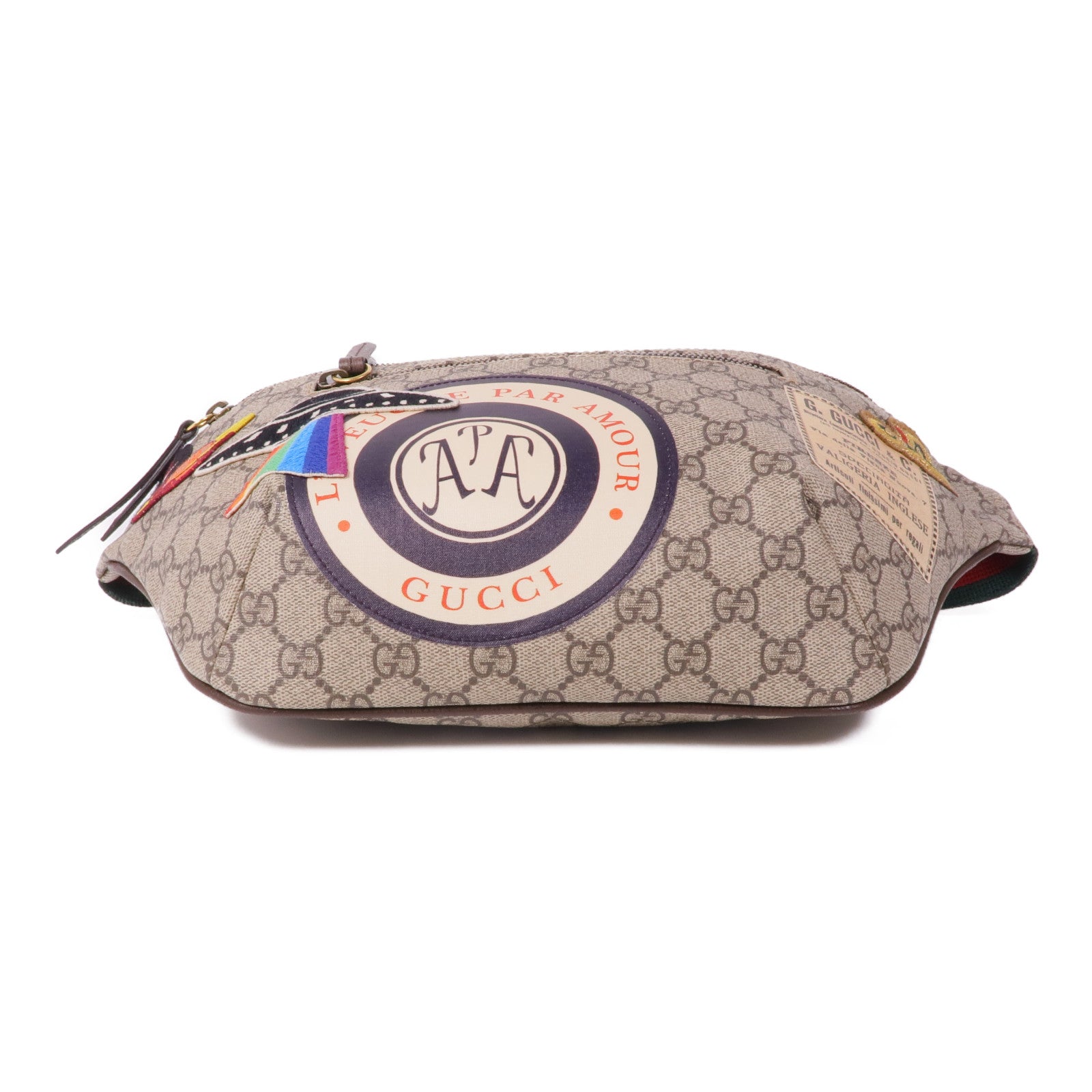 GUCCI 塗層帆布Waist Bag金扣腰包