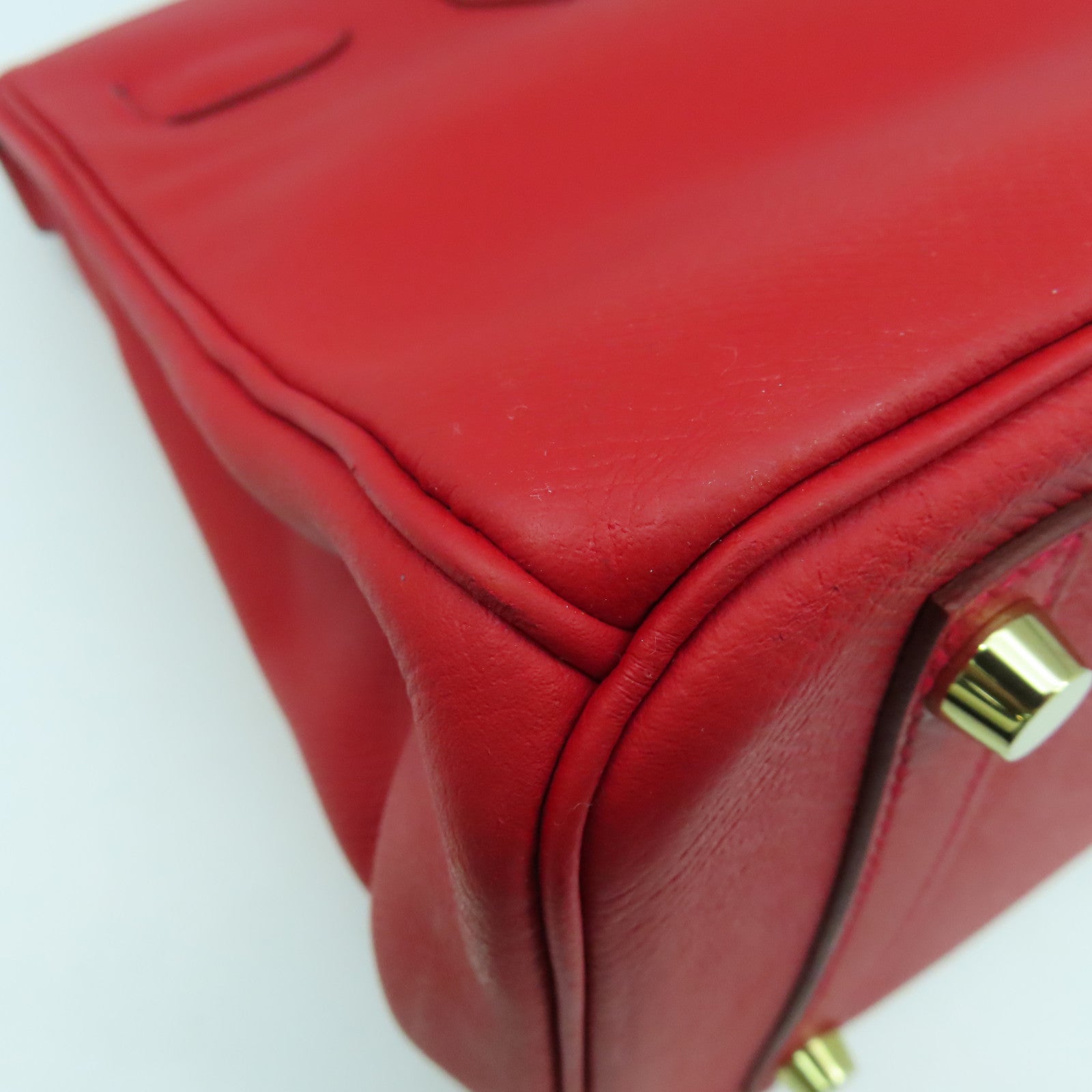 HERMES 【激減優惠】Epsom皮革Birkin 30金扣手挽袋國旗紅