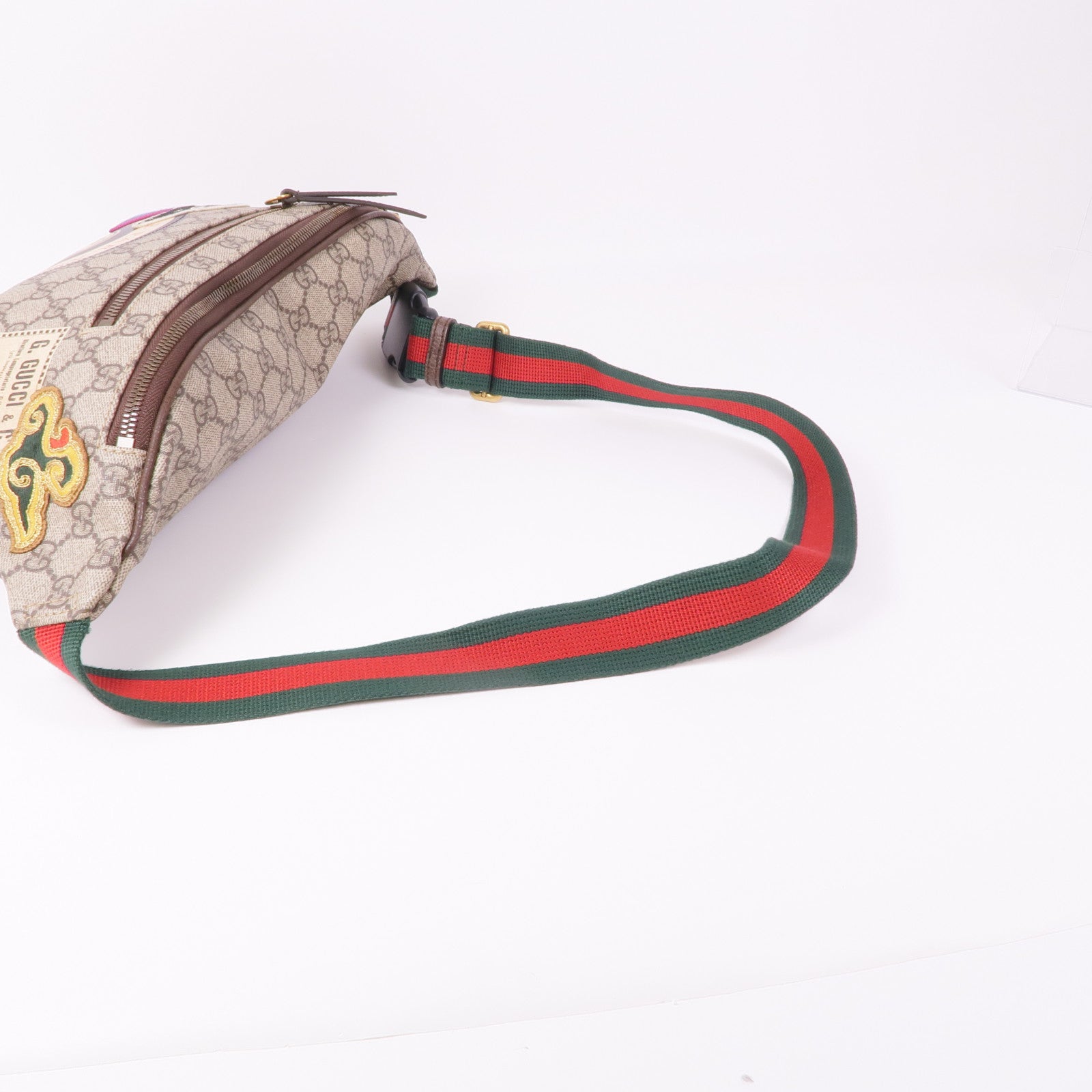 GUCCI 塗層帆布Waist Bag金扣腰包