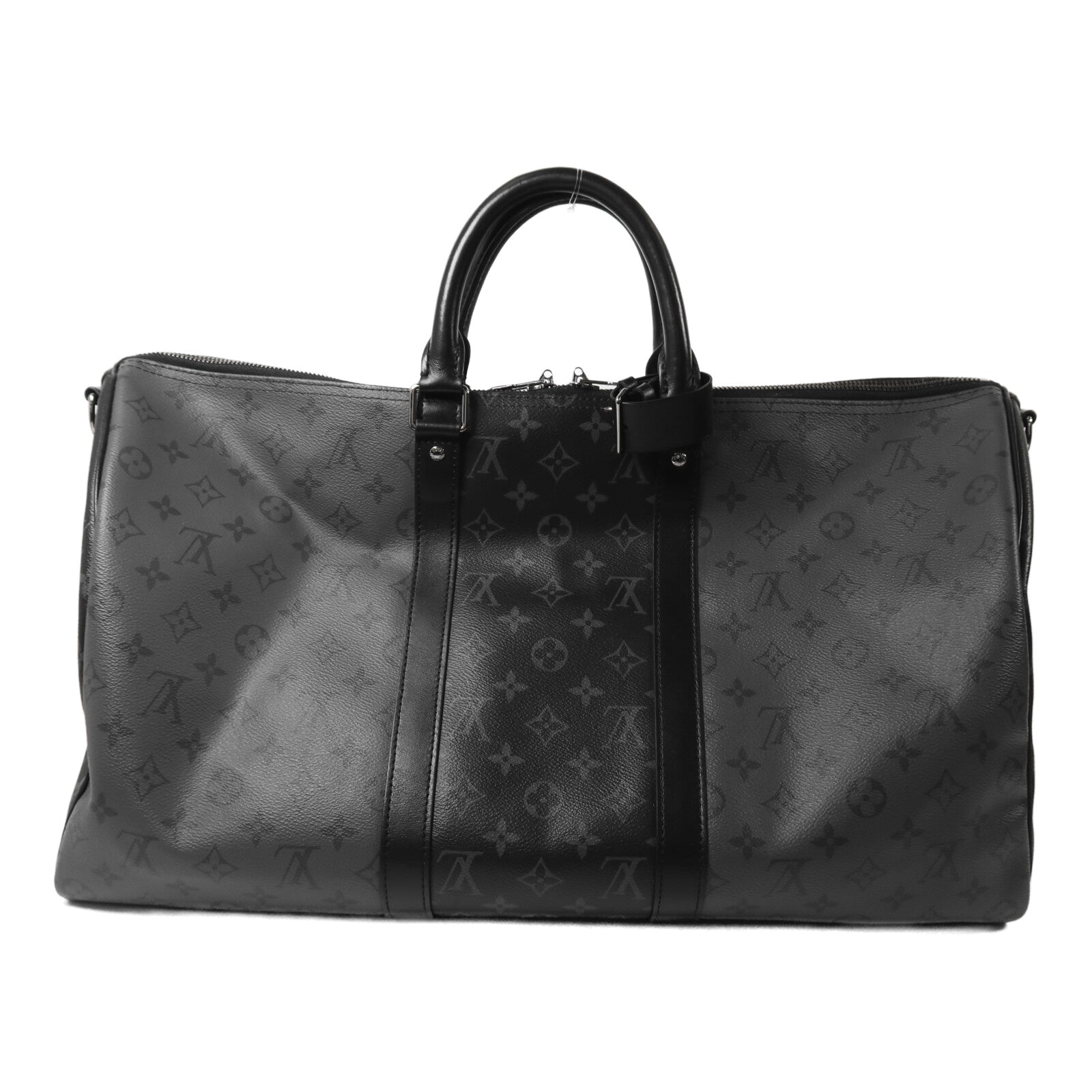 LOUIS VUITTON Monogram Eclipse Keepall Bandoulier手挽肩背兩用袋