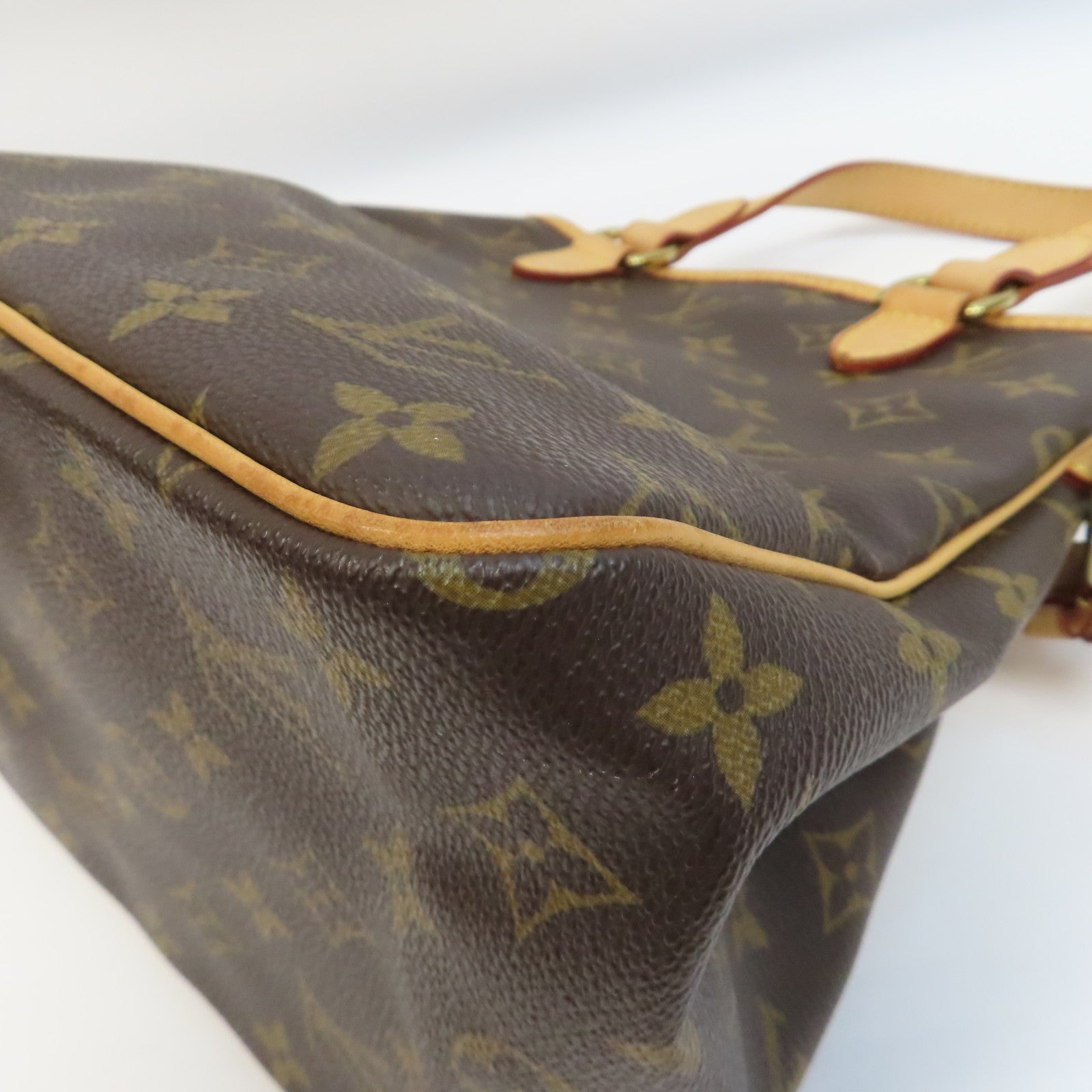 LOUIS VUITTON 【激減優惠】Monogram Batignolles金扣手挽袋啡色