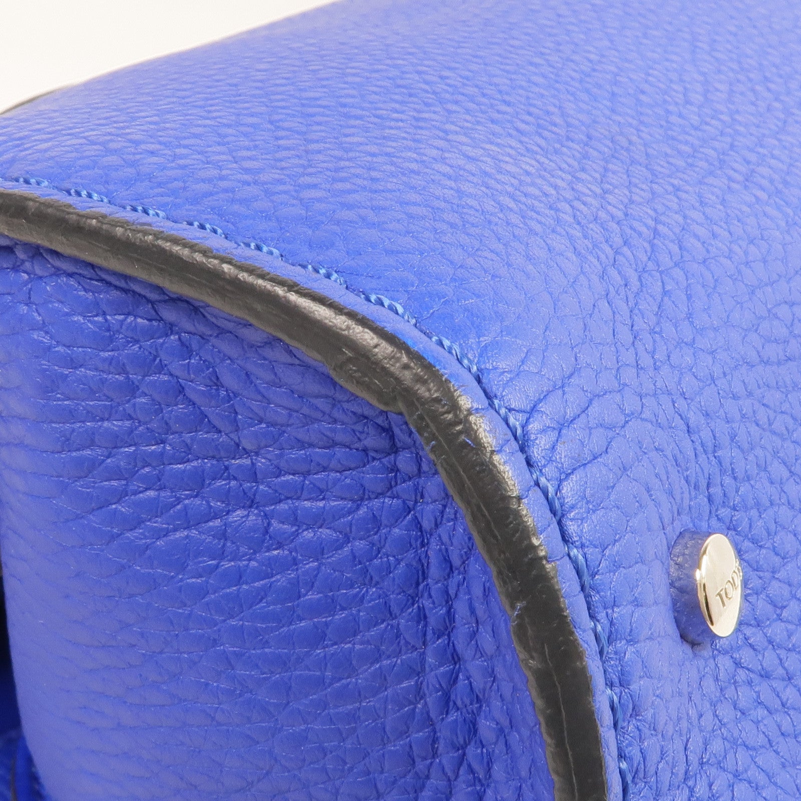 TOD'S 牛皮皮革Handbag銀扣手挽袋