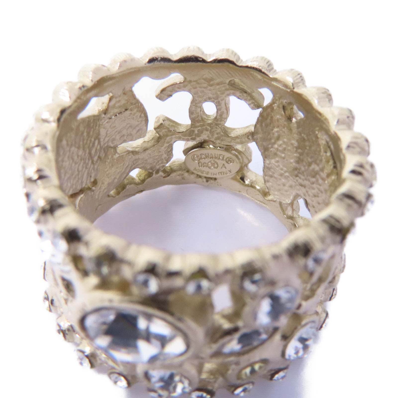 CHANEL 金屬Ring戒指金色US#6.75