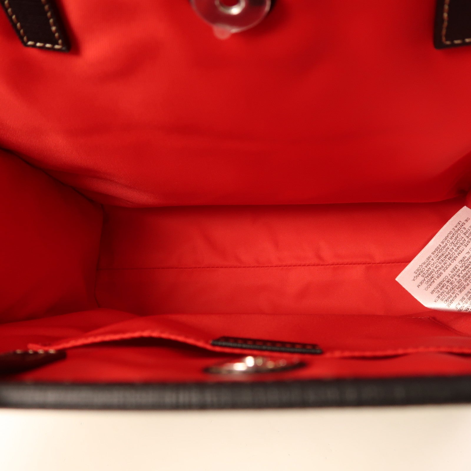 GUCCI 塗層帆布Handbag銀扣手挽袋