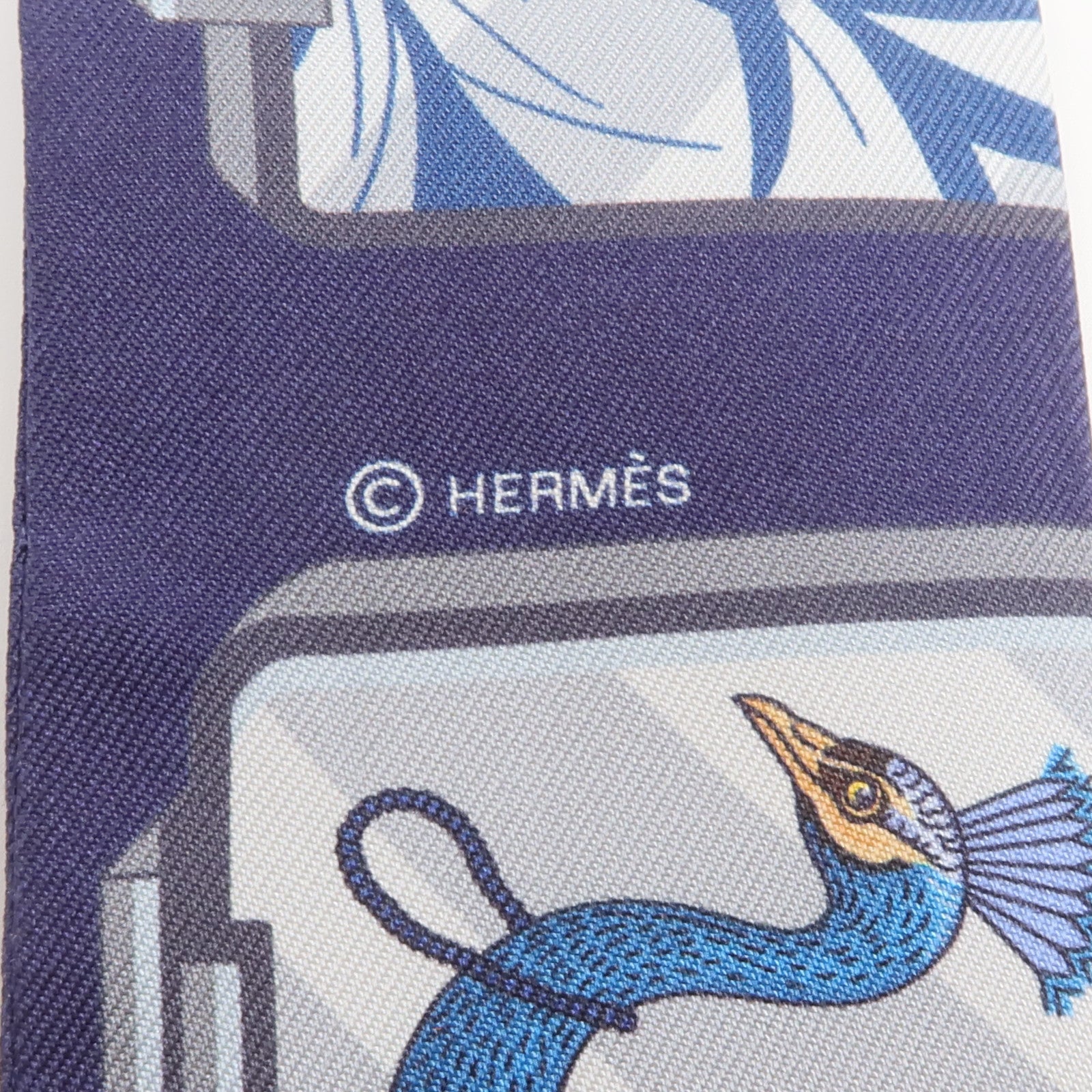 HERMES 絲質Twilly絲巾