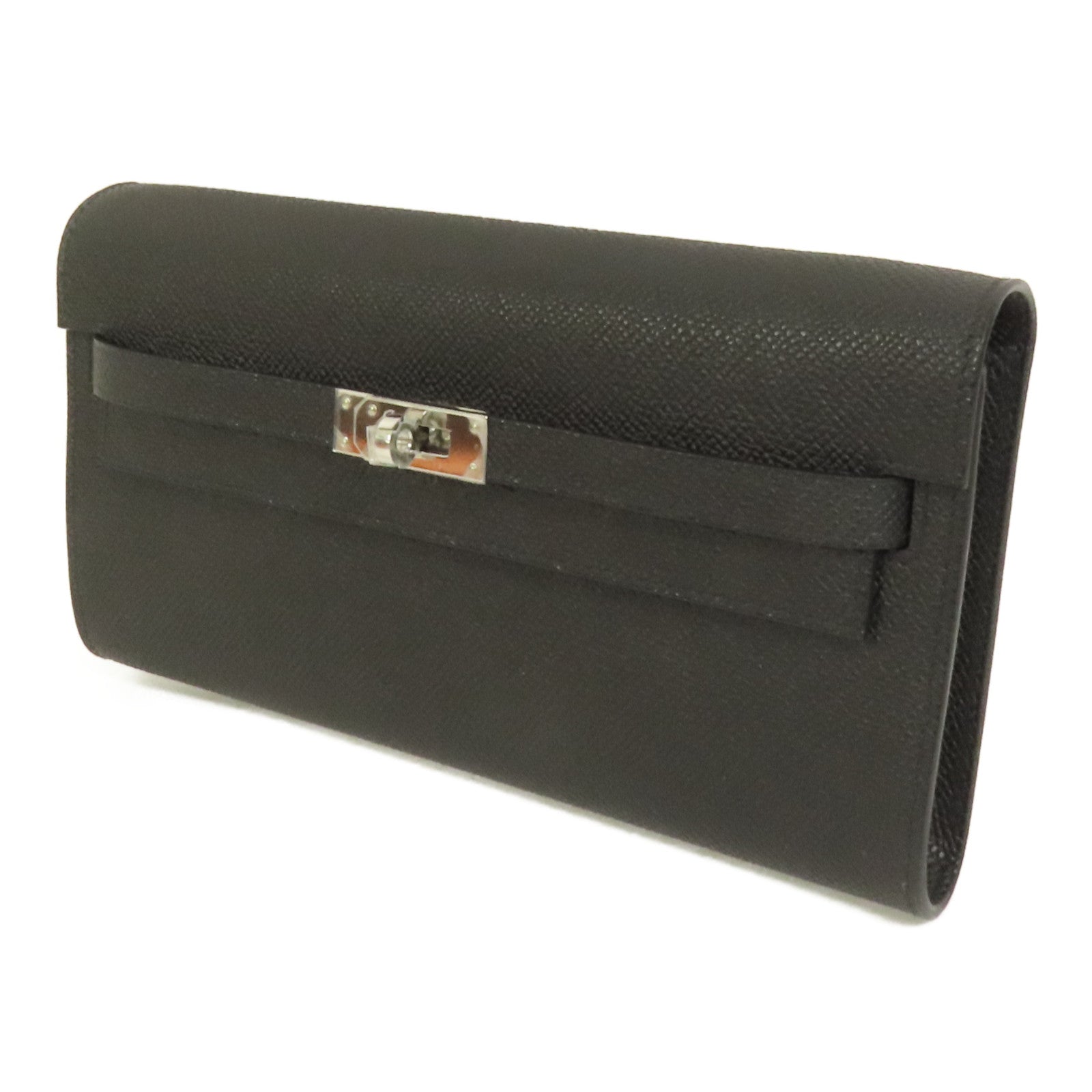HERMES Epsom皮革Kelly To Go銀扣肩背袋