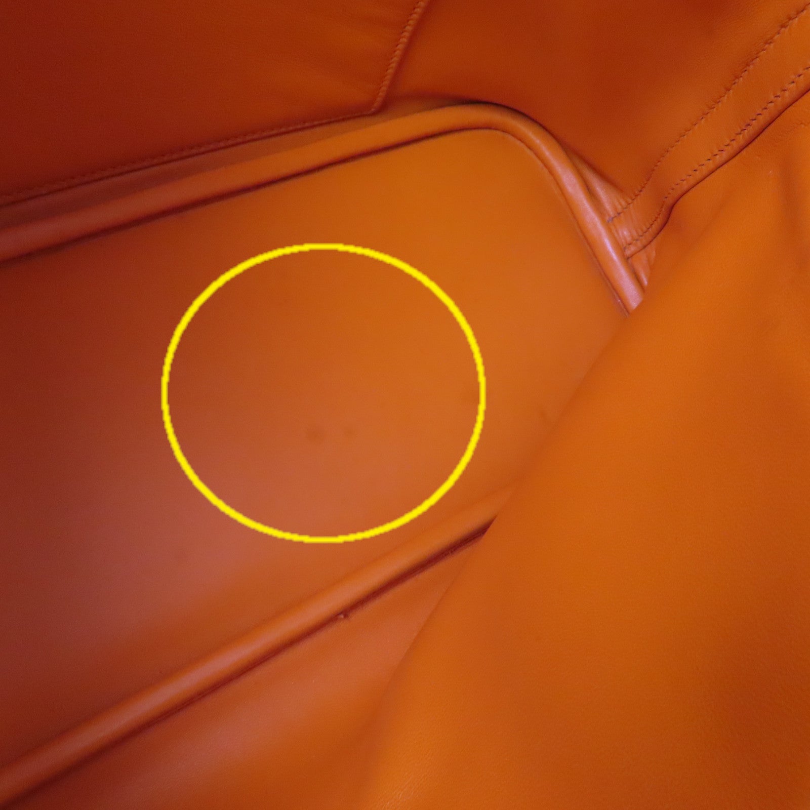 HERMES PHW Bolide 31 Handbag Shoulder Bag Clemence Leather Orange