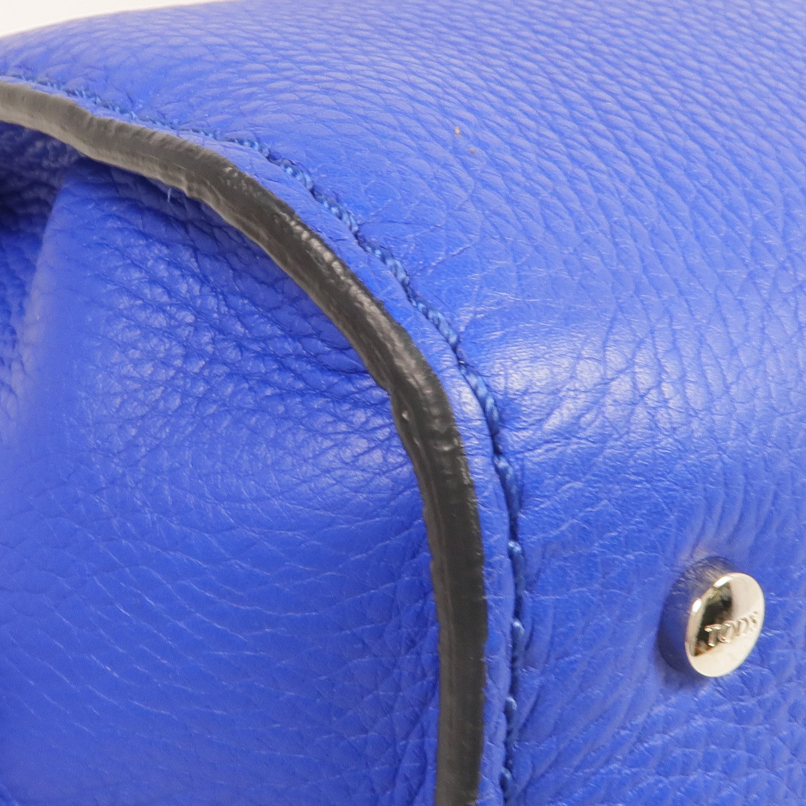 TOD'S 牛皮皮革Handbag銀扣手挽袋