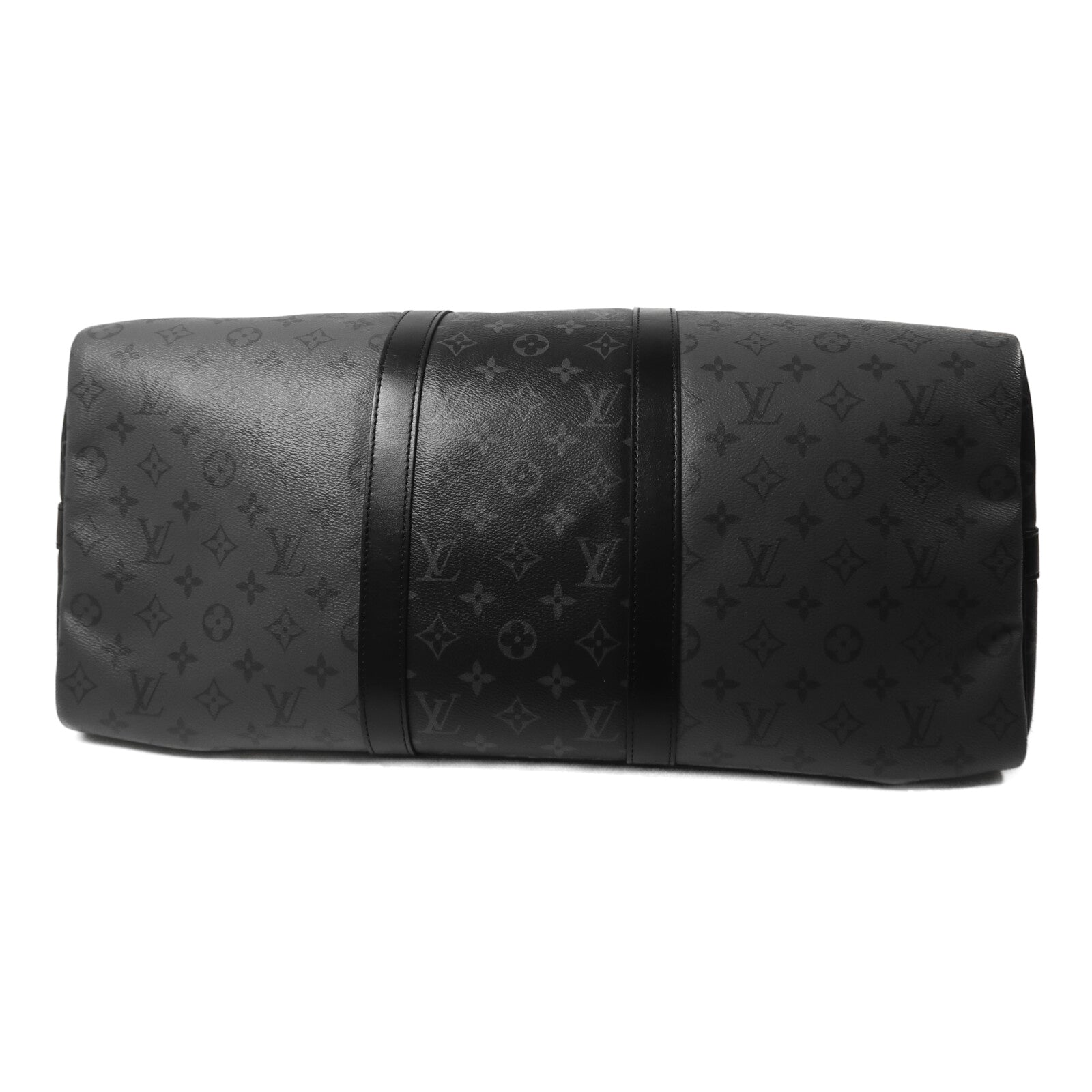 LOUIS VUITTON Monogram Eclipse Keepall Bandoulier手挽肩背兩用袋