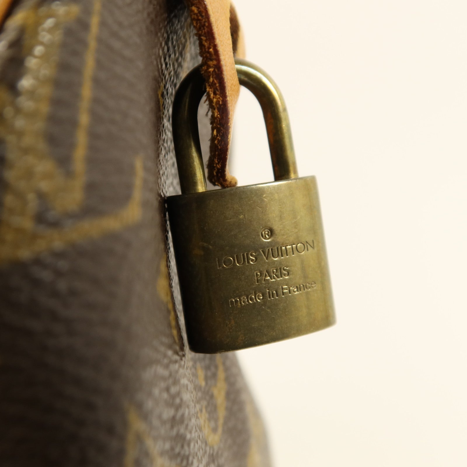 LOUIS VUITTON Monogram Speedy 30金扣手挽袋