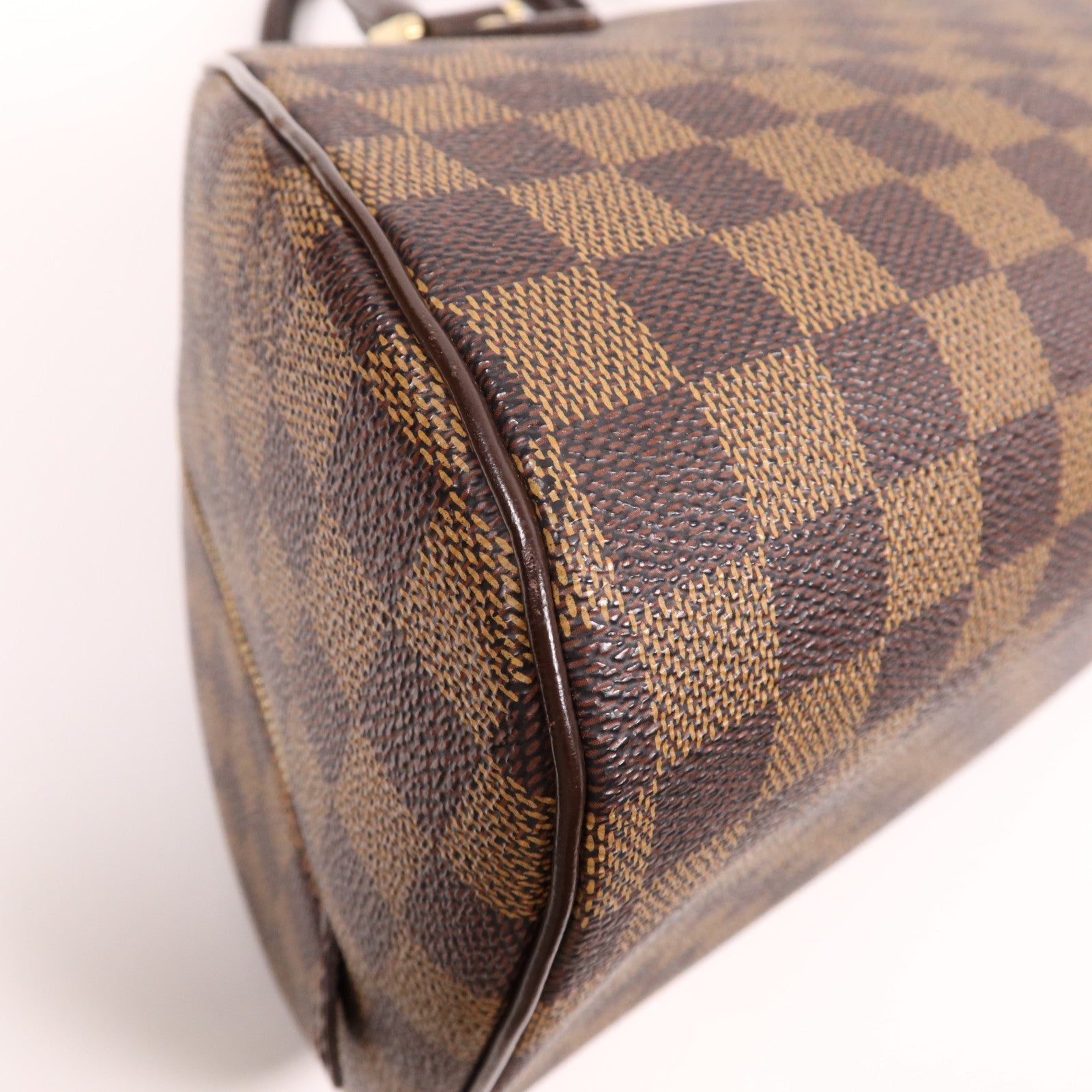 LOUIS VUITTON Damier Ribera MM金扣手挽袋