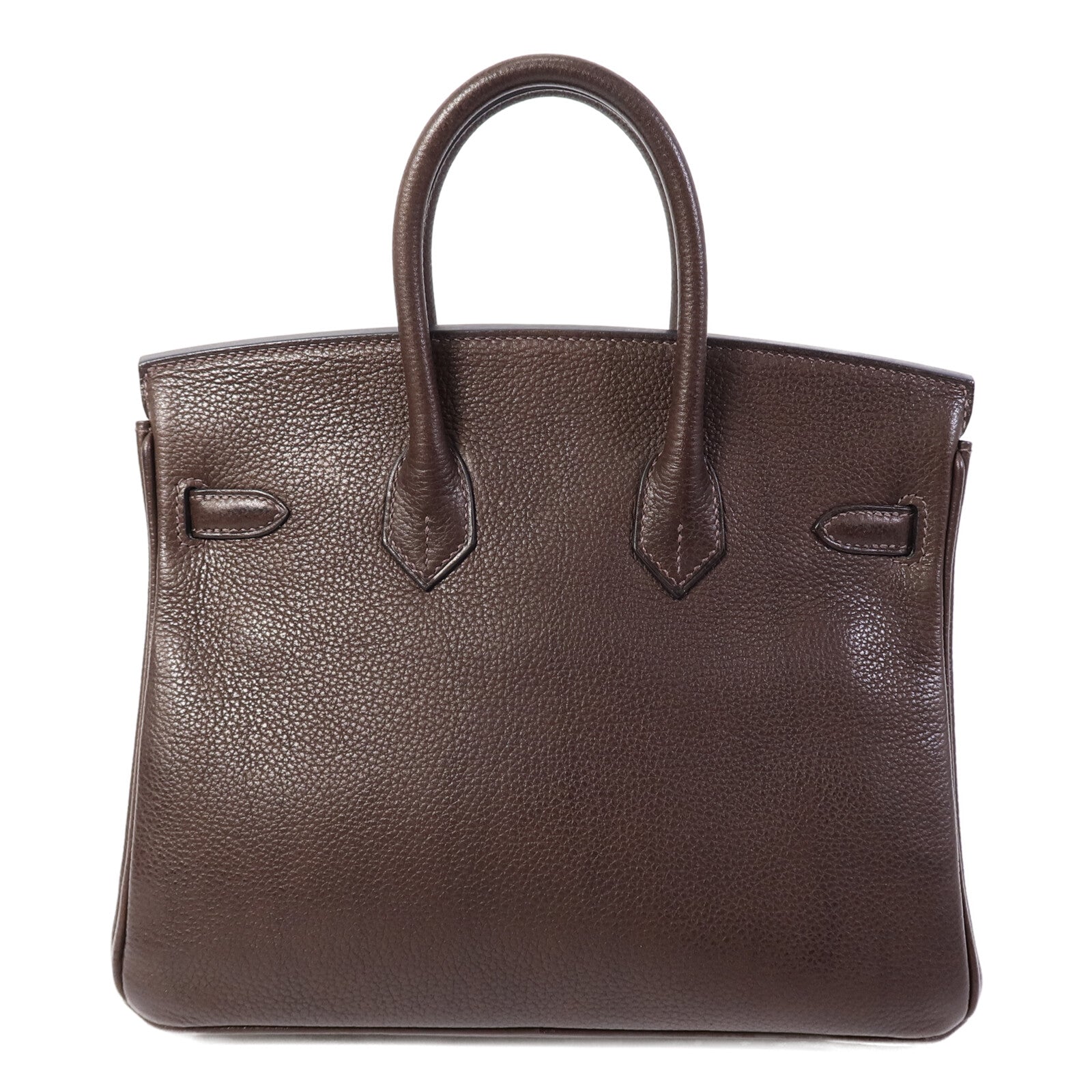 HERMES Barenia皮革Birkin 25手挽袋Ebene