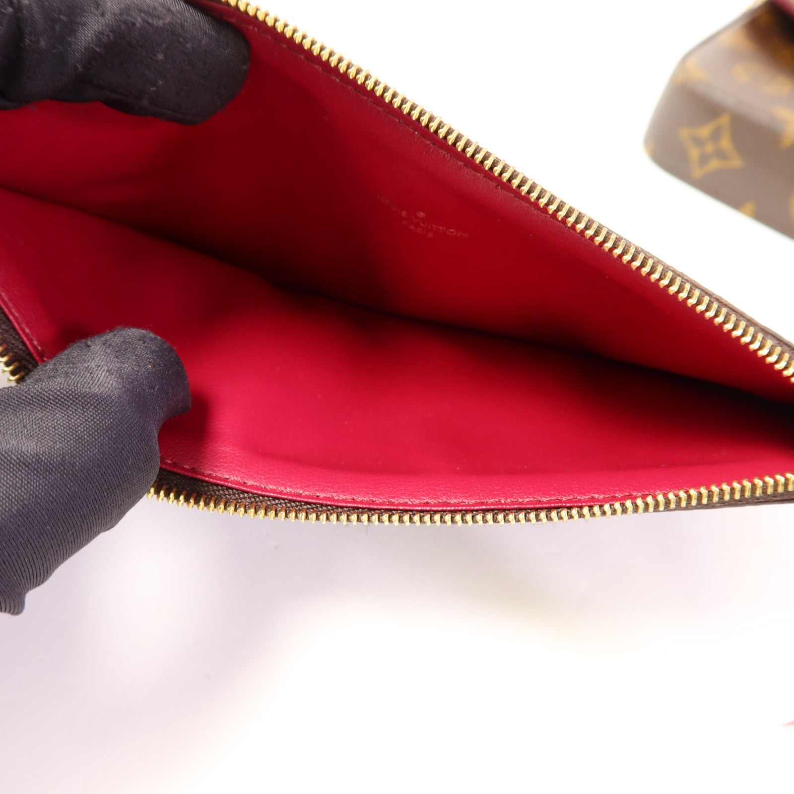 LOUIS VUITTON Monogram Pochette Felicie金扣鏈帶肩背袋