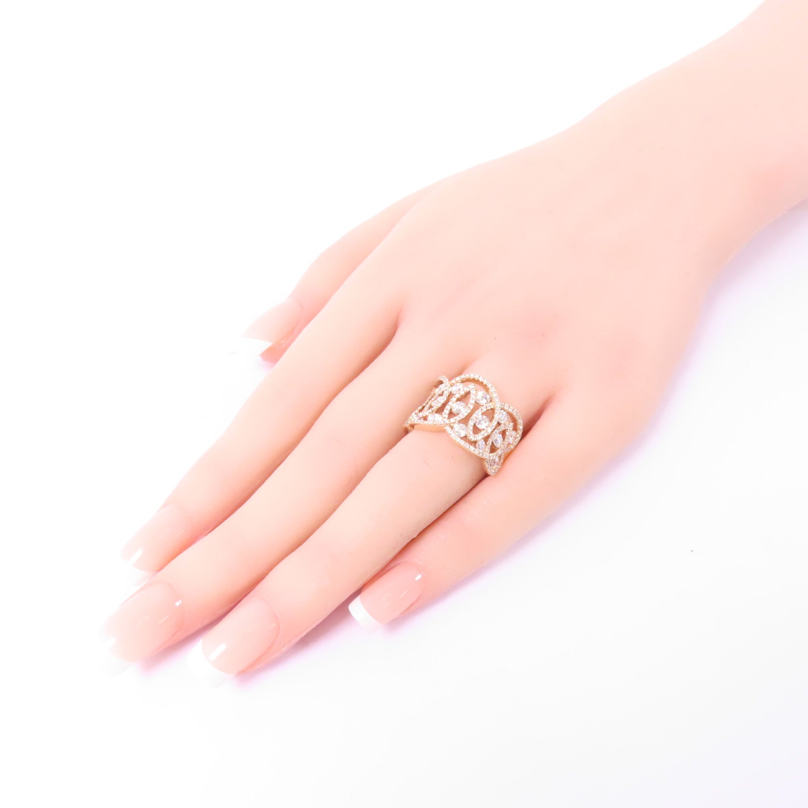 JEWELRY 18K玫瑰金Diamond Ring 2.24ct鑽石戒指US#6.75