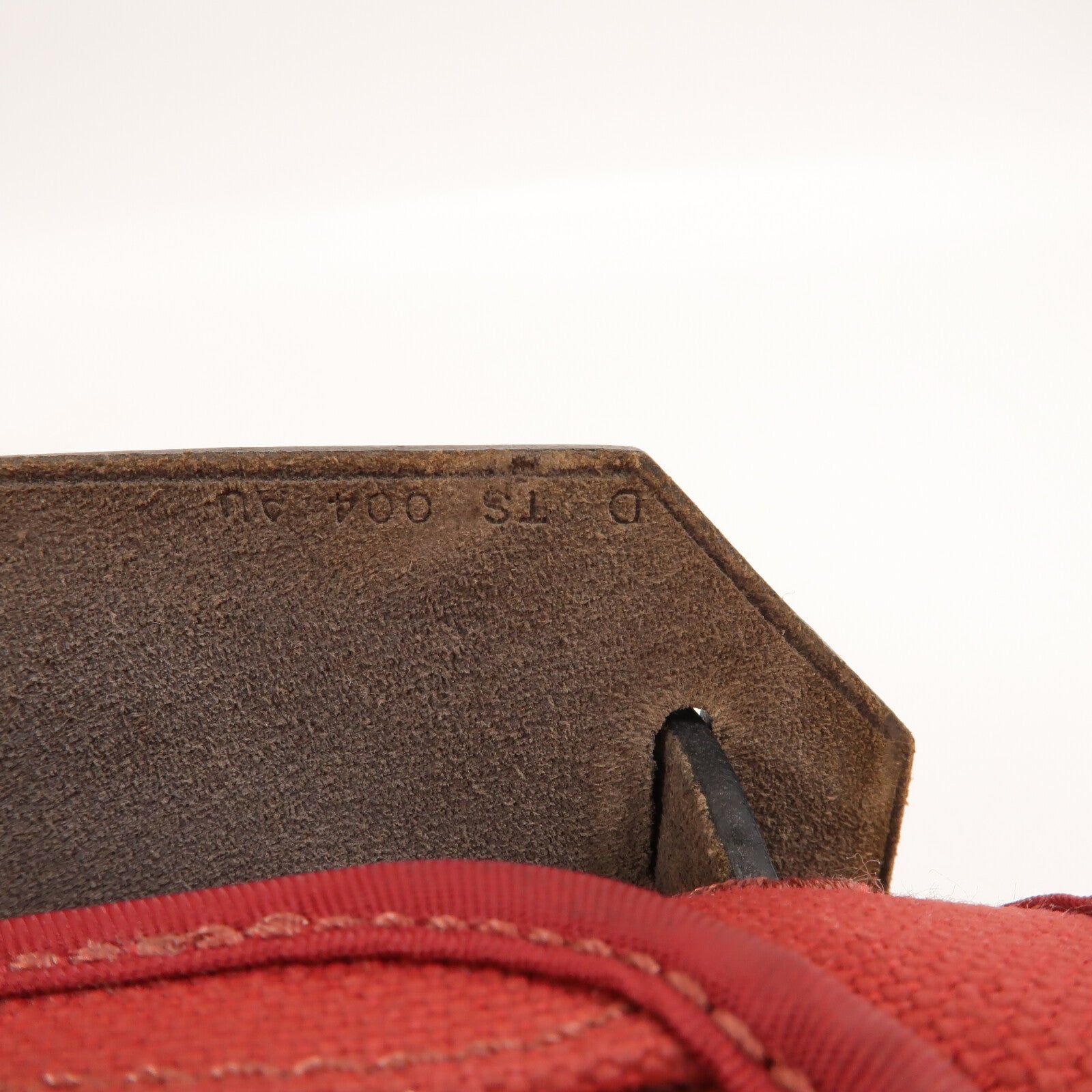 HERMES 帆布Herbag PM手挽肩背兩用袋Rouge Grenat/Bleu Saphir