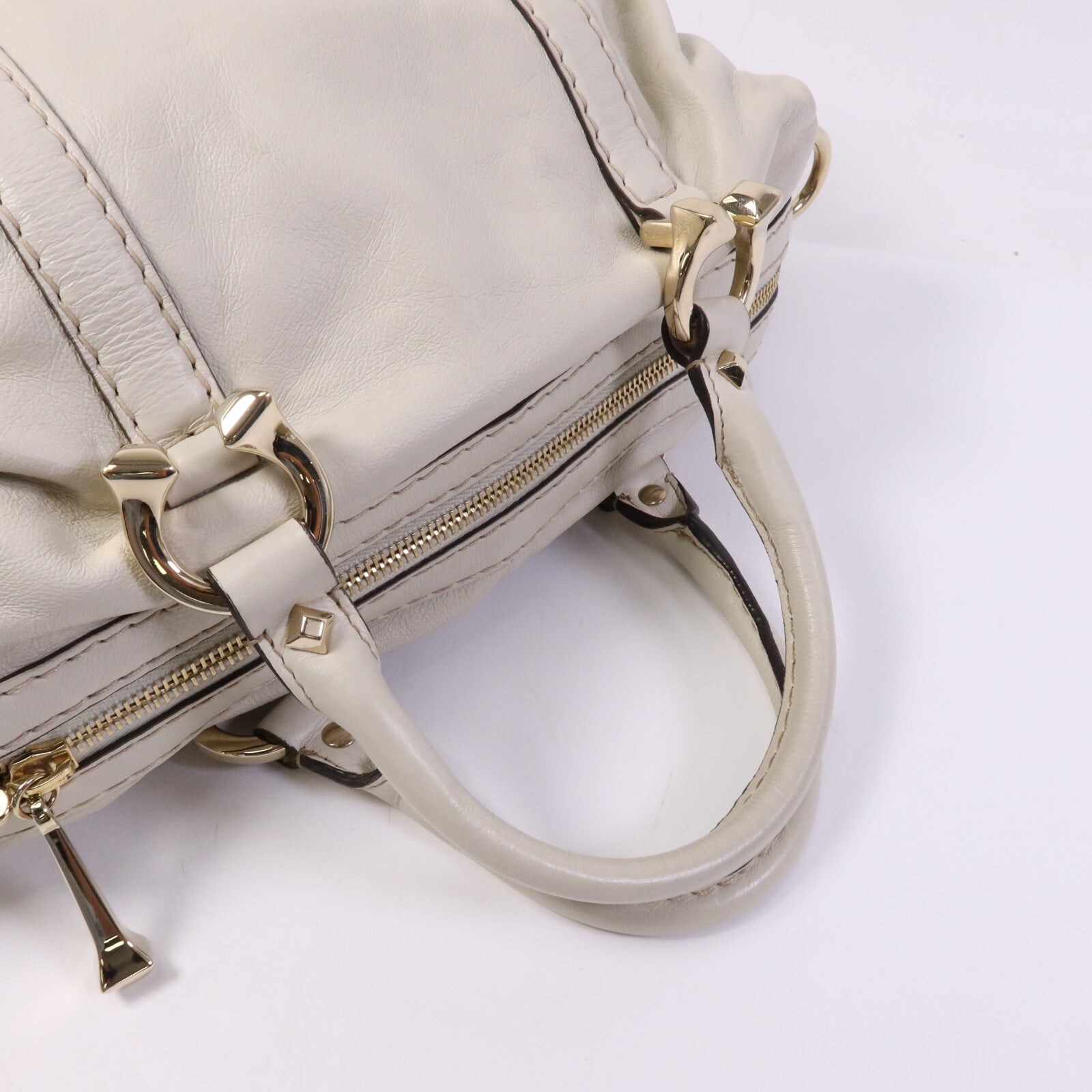 GUCCI 牛皮皮革Boston Bag金扣手挽袋