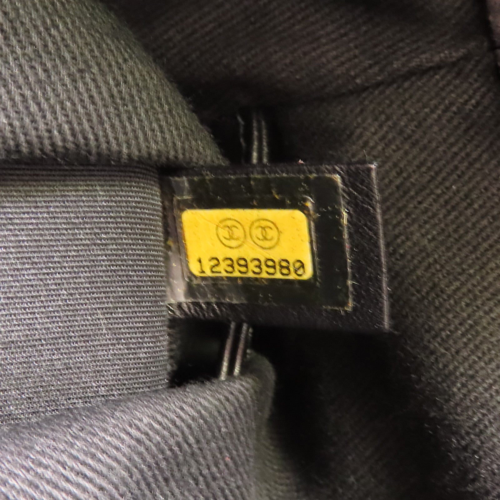 CHANEL CC Shoulder Bag Calfskin Leather Black