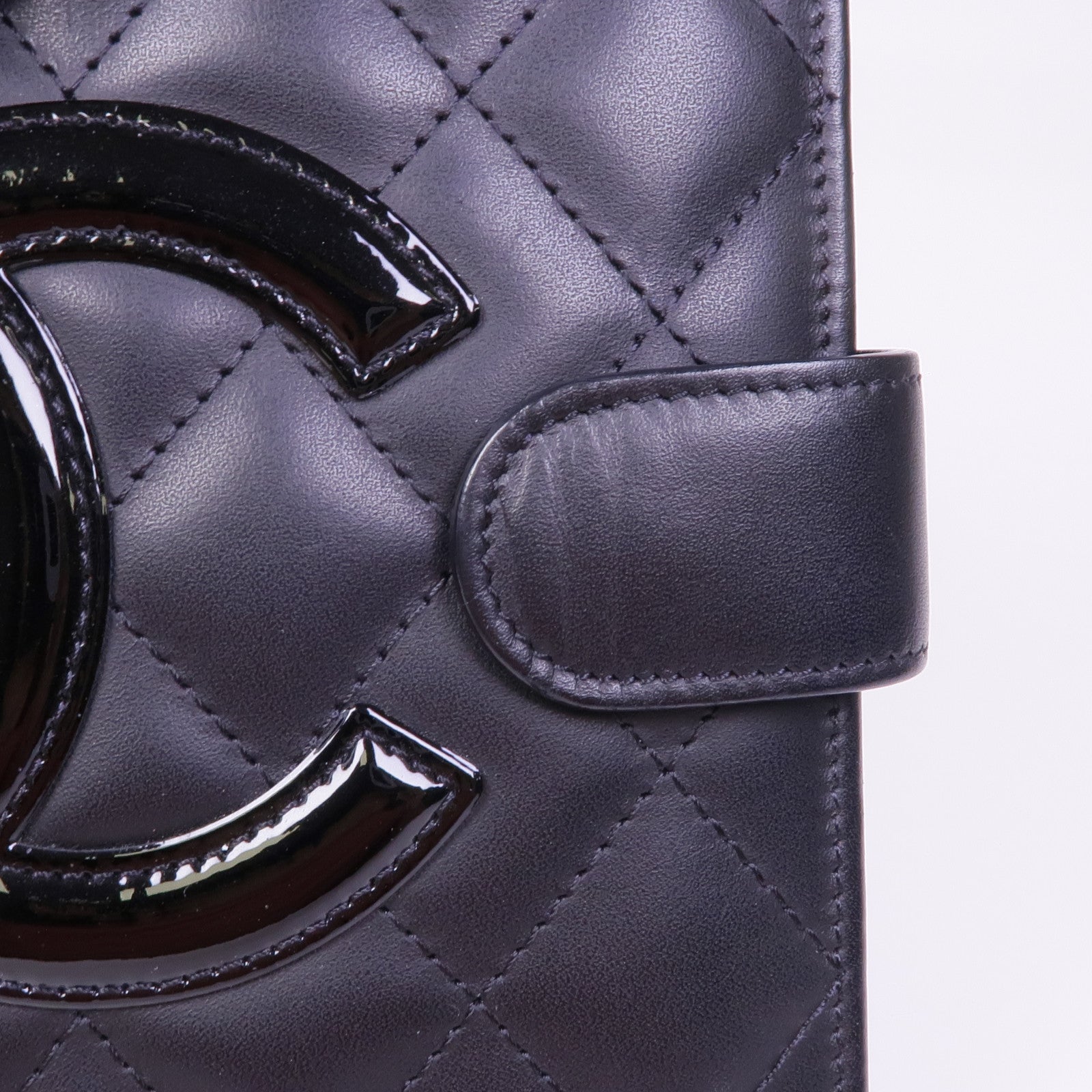 CHANEL 牛皮皮革Cambon Wallet銀扣錢包