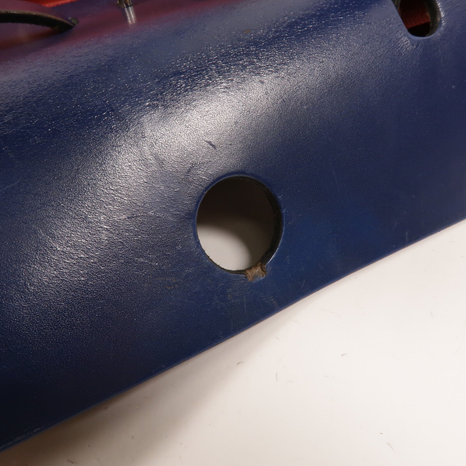 HERMES 帆布Herbag PM手挽肩背兩用袋Rouge Grenat/Bleu Saphir
