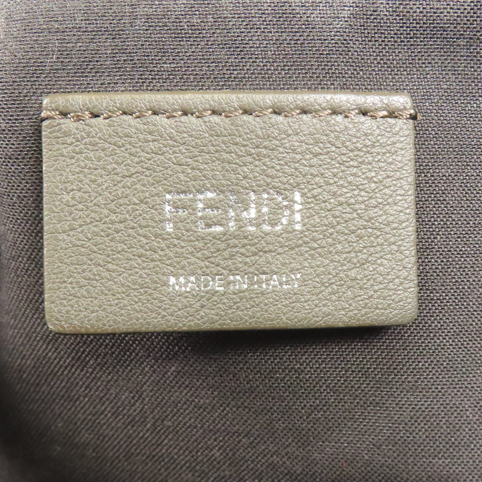 FENDI 牛皮皮革Shoulder Bag銀扣手挽肩背兩用袋