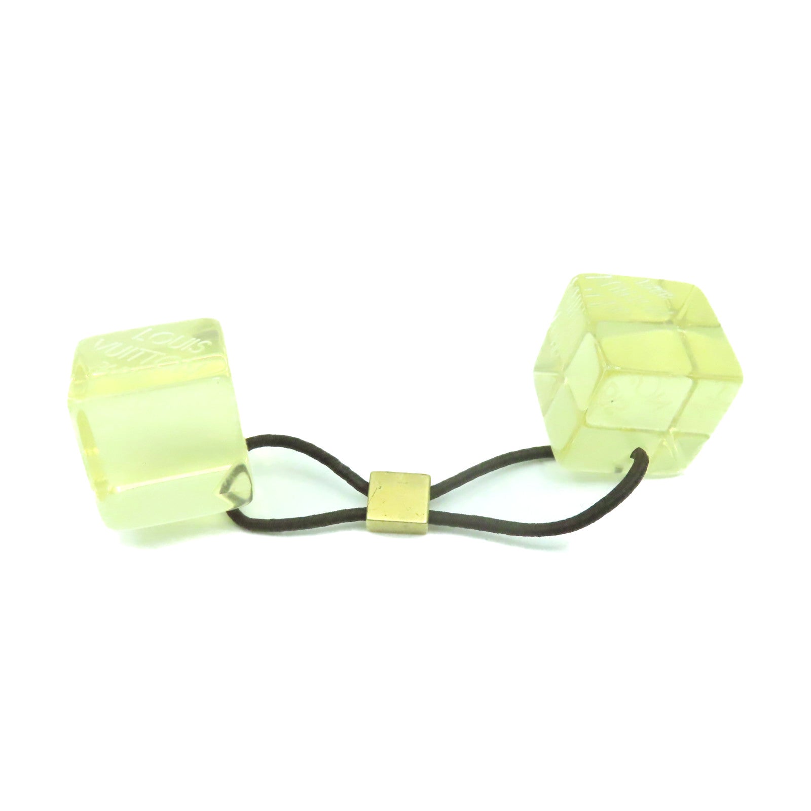 LOUIS VUITTON 【激減優惠】PVC Hair Cubes髮圈半透明米色