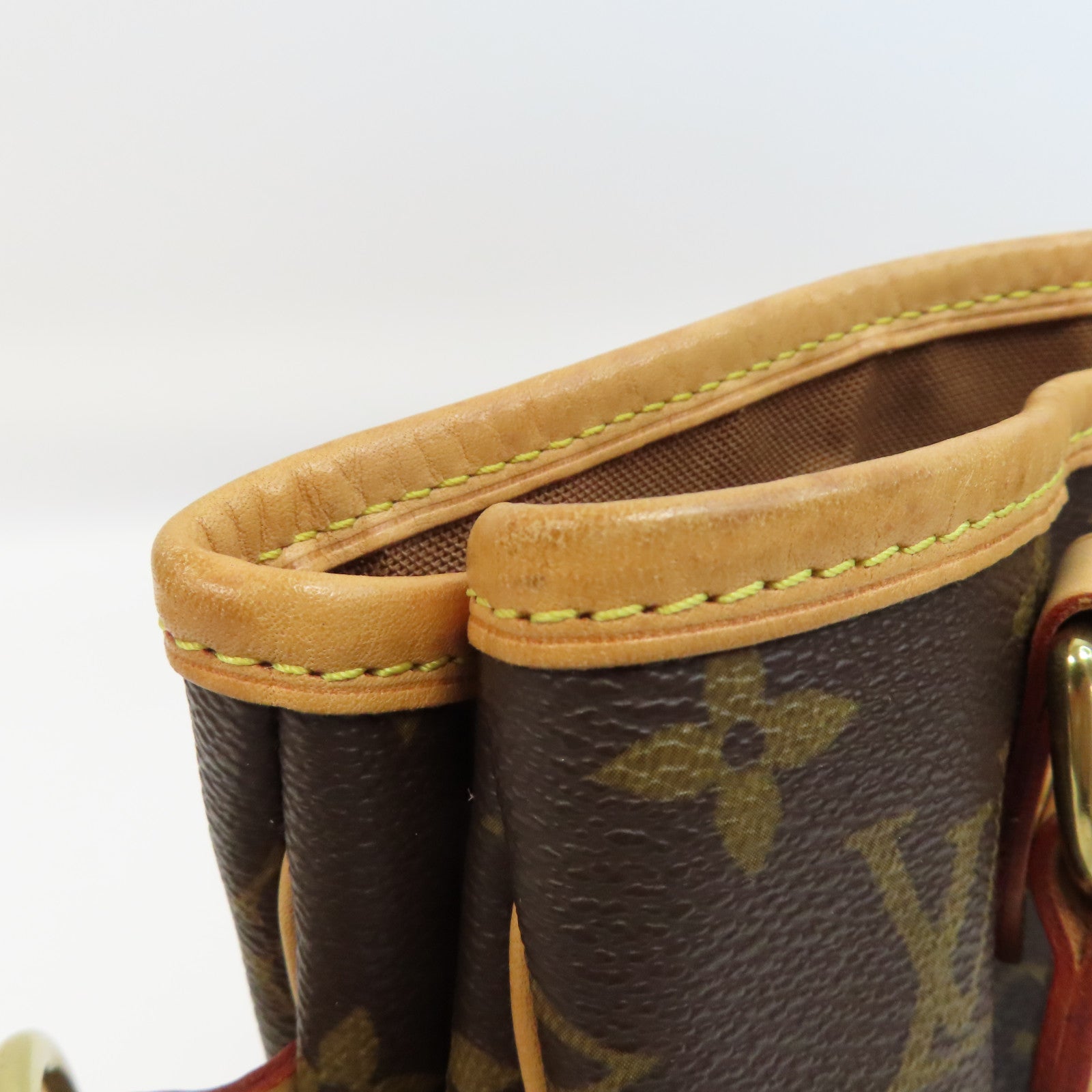 LOUIS VUITTON 【激減優惠】Monogram Batignolles金扣手挽袋啡色