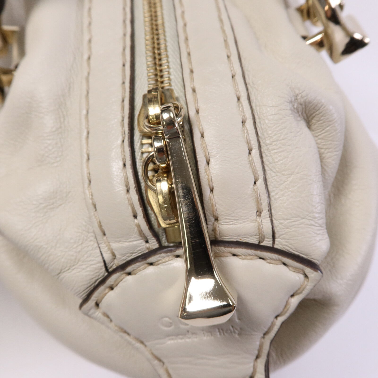 GUCCI 牛皮皮革Boston Bag金扣手挽袋