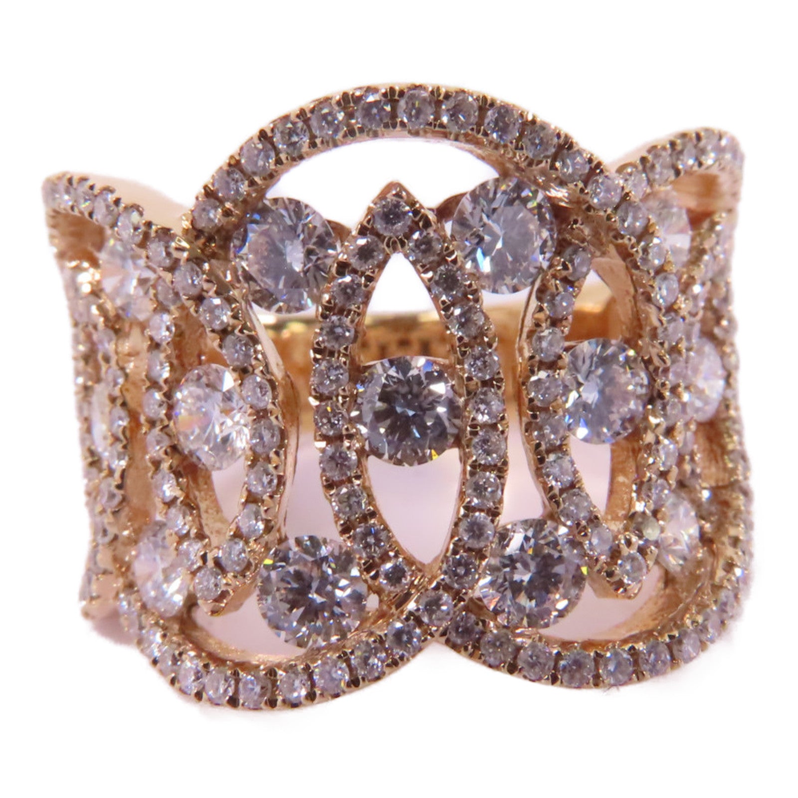 JEWELRY 18K玫瑰金Diamond Ring 2.24ct鑽石戒指US#6.75