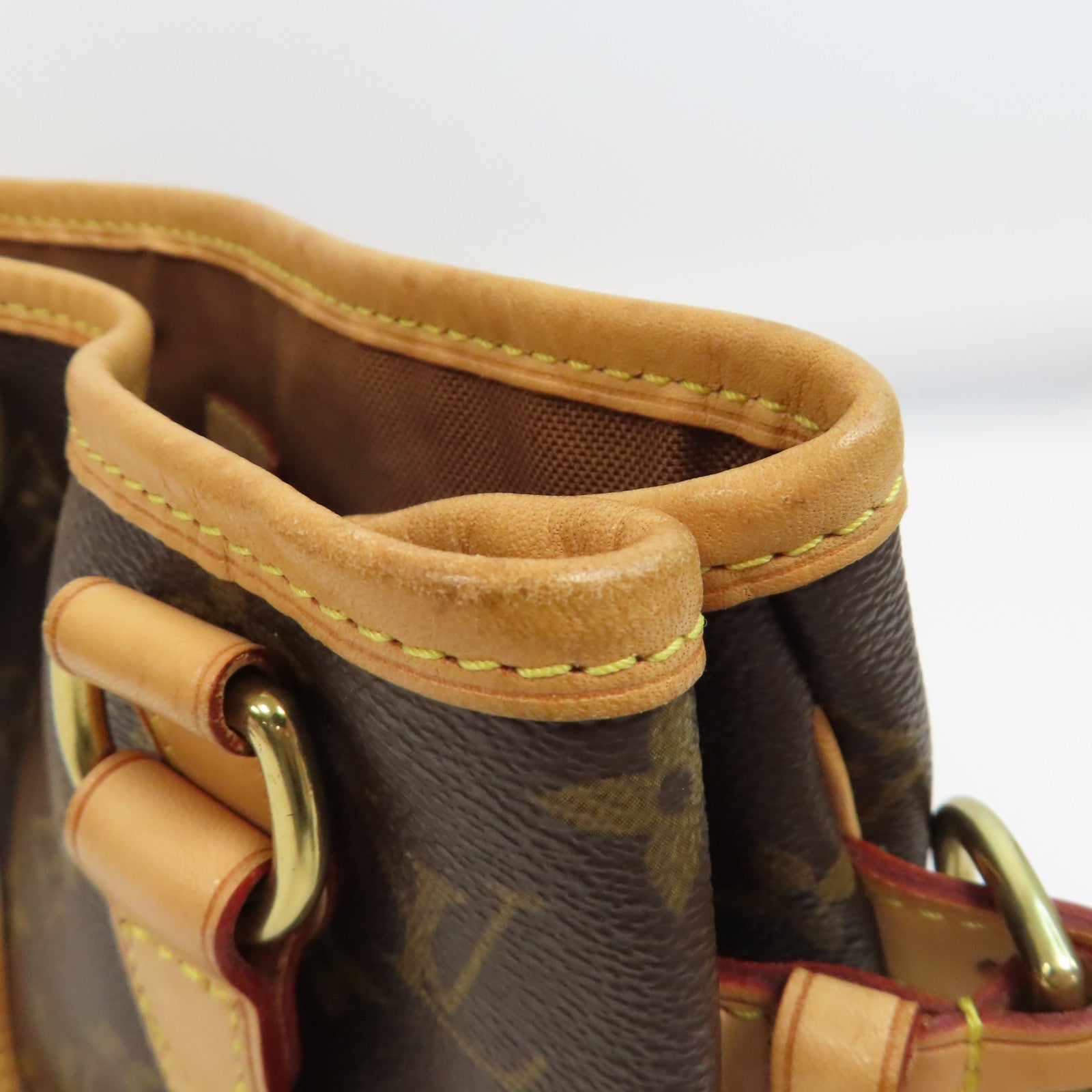LOUIS VUITTON 【激減優惠】Monogram Batignolles金扣手挽袋啡色