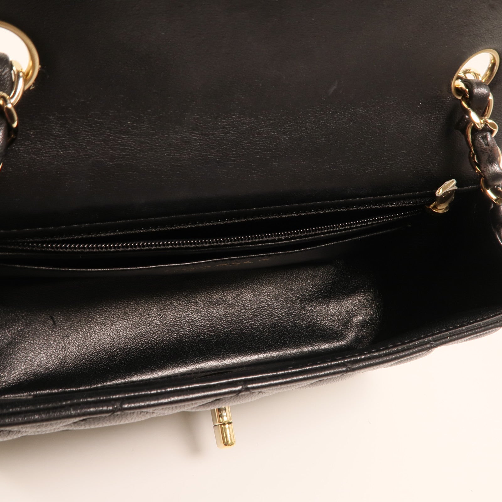 CHANEL 羊皮皮革Classic 20金扣鏈帶肩背袋