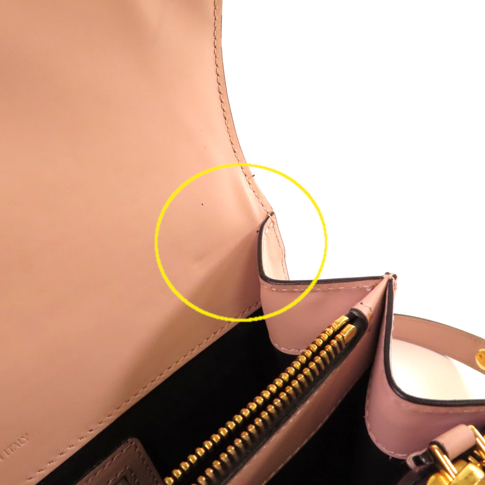 MARNI 牛皮皮革Shoulder Bag金扣肩背袋粉紅色