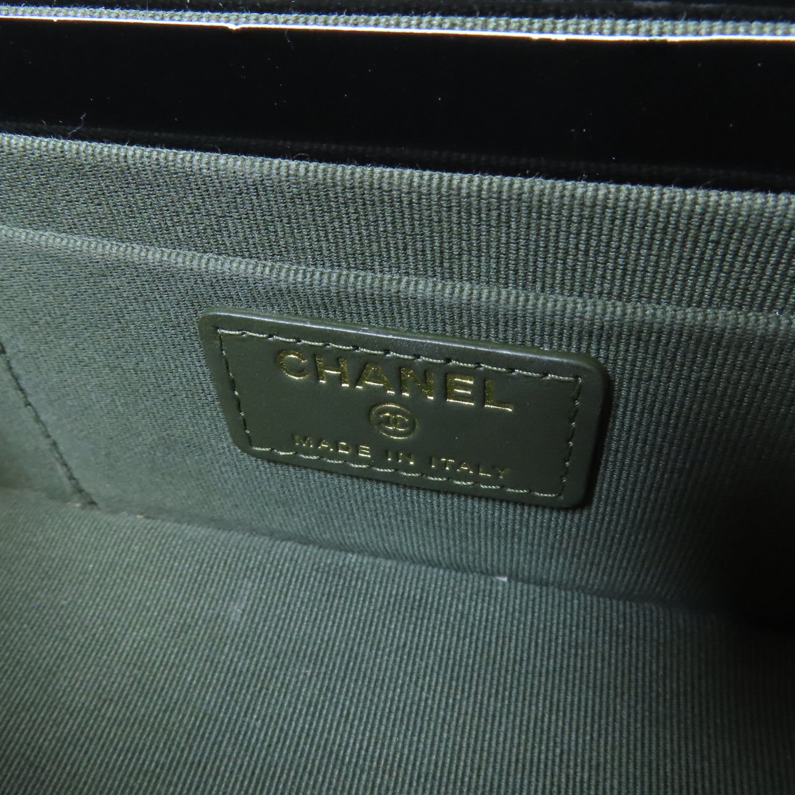 CHANEL 【激減優惠】菱格牛皮皮革Chain Shoulder Bag金扣鏈帶肩背袋綠色