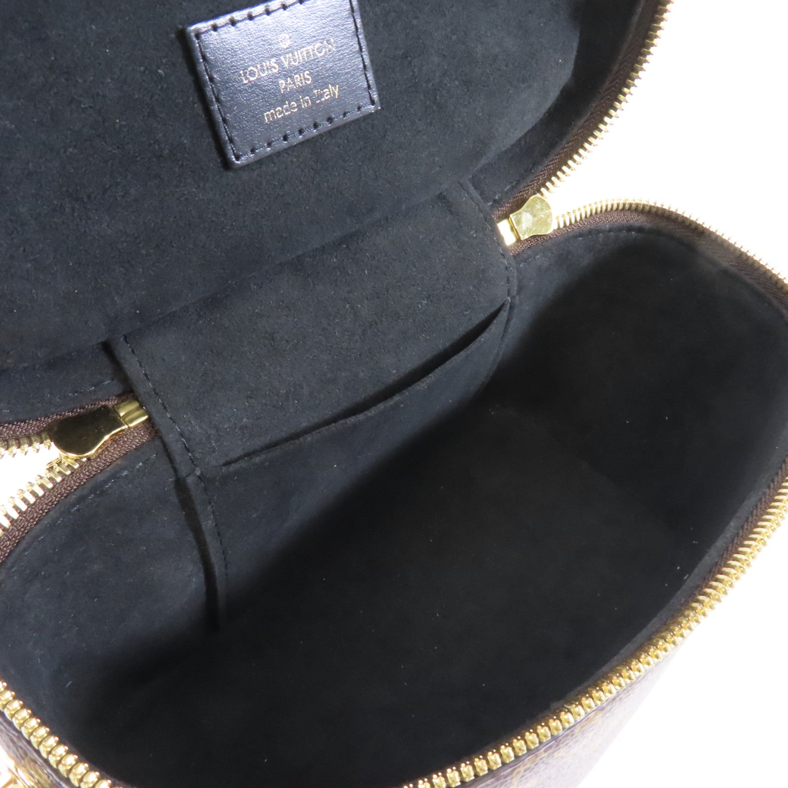 LOUIS VUITTON Monogram Vanity PM金扣手挽肩背兩用袋啡色