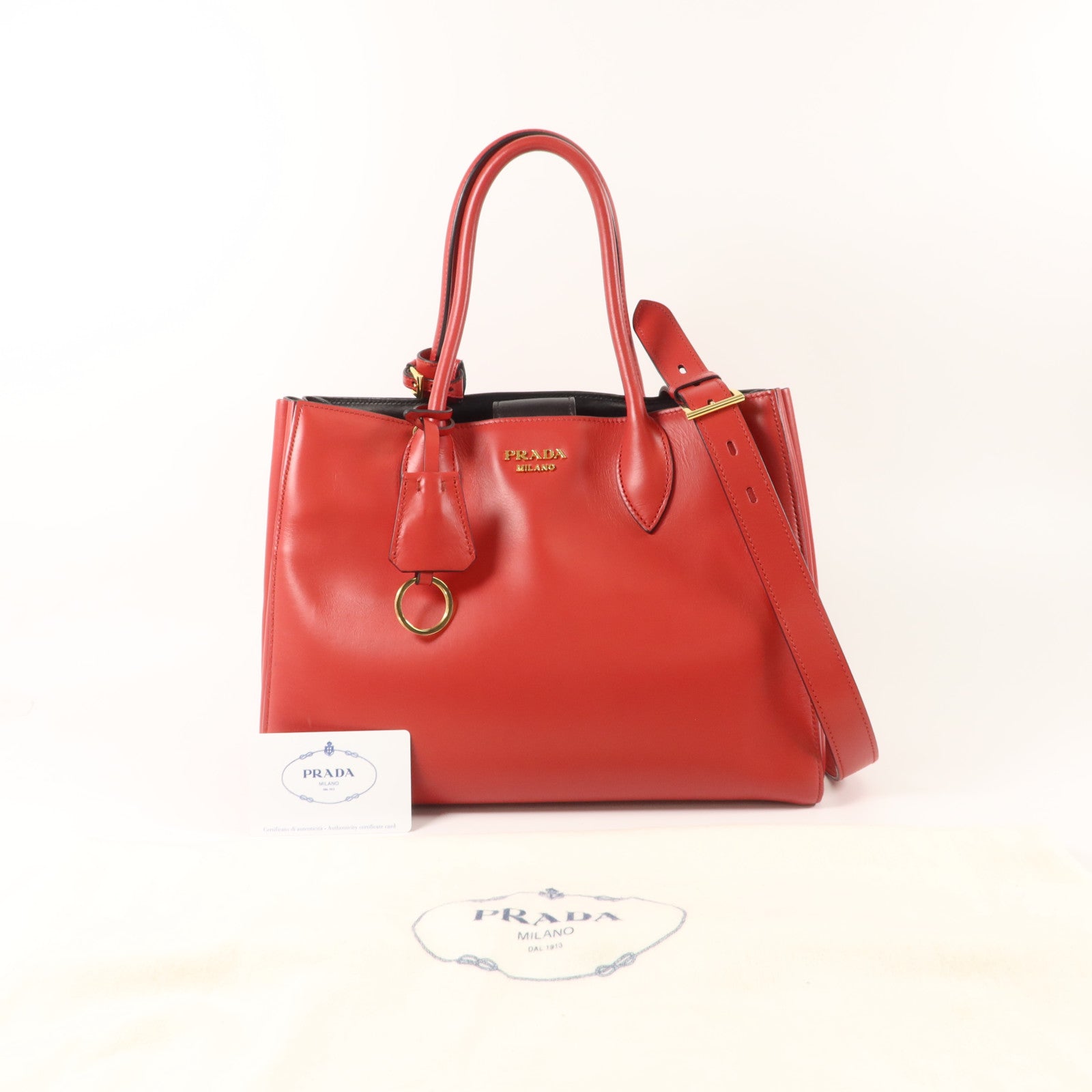 PRADA 牛皮皮革2 Way Shoulder Bag手挽肩背兩用袋