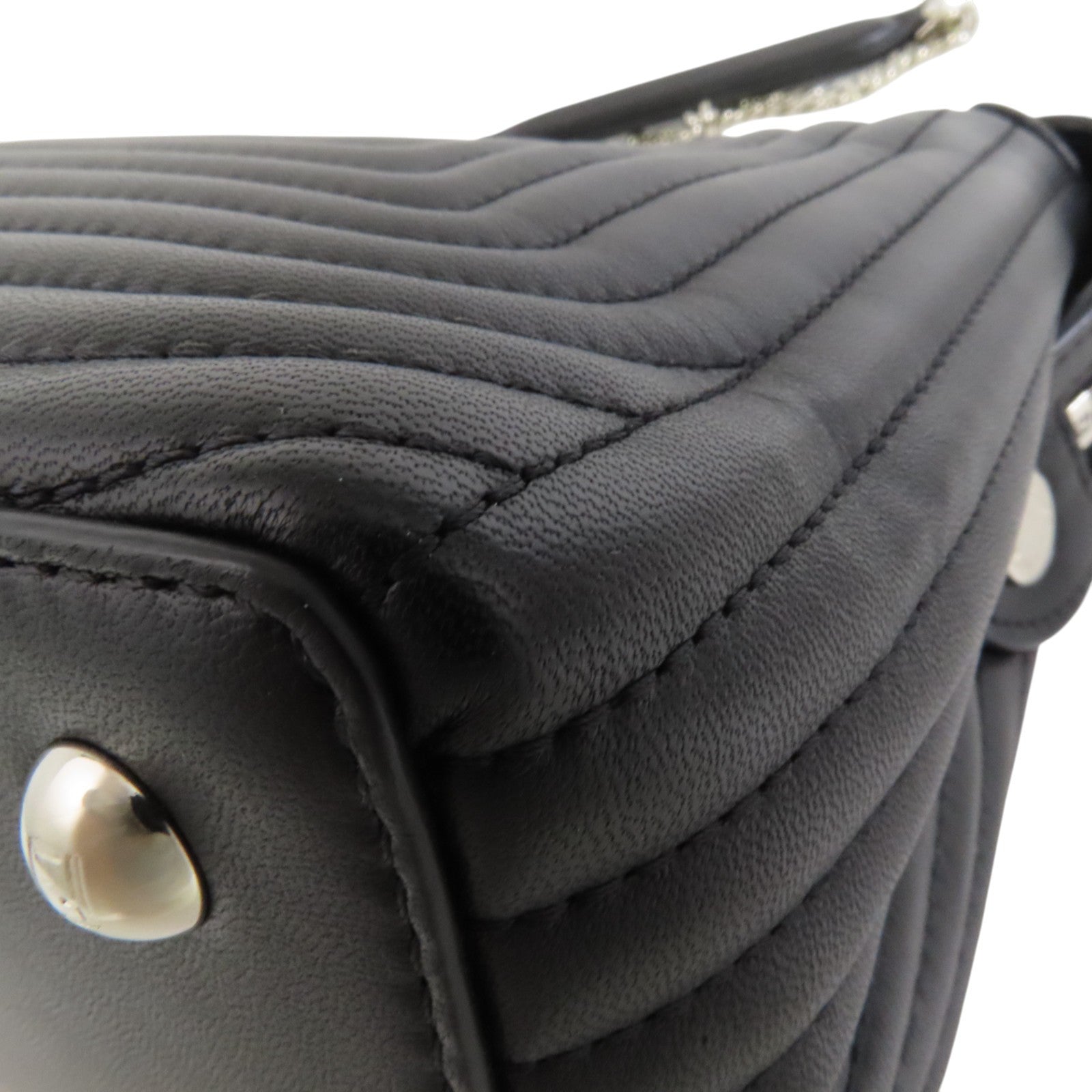 FENDI 牛皮皮革Dotcom Bag銀扣手挽肩背兩用袋