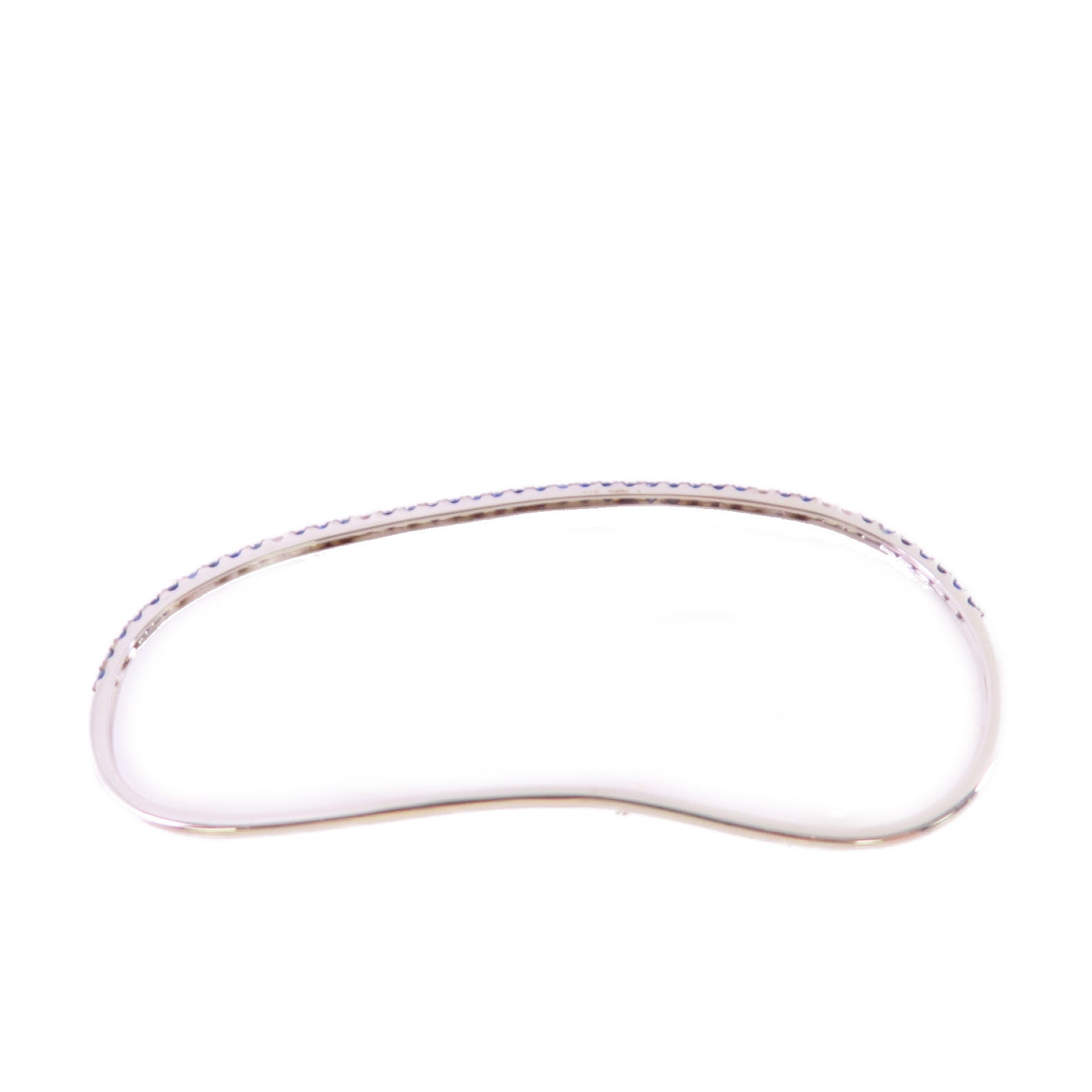 JEWELRY 18K白金/1.27ct藍寶石Hand Bangle手鐲