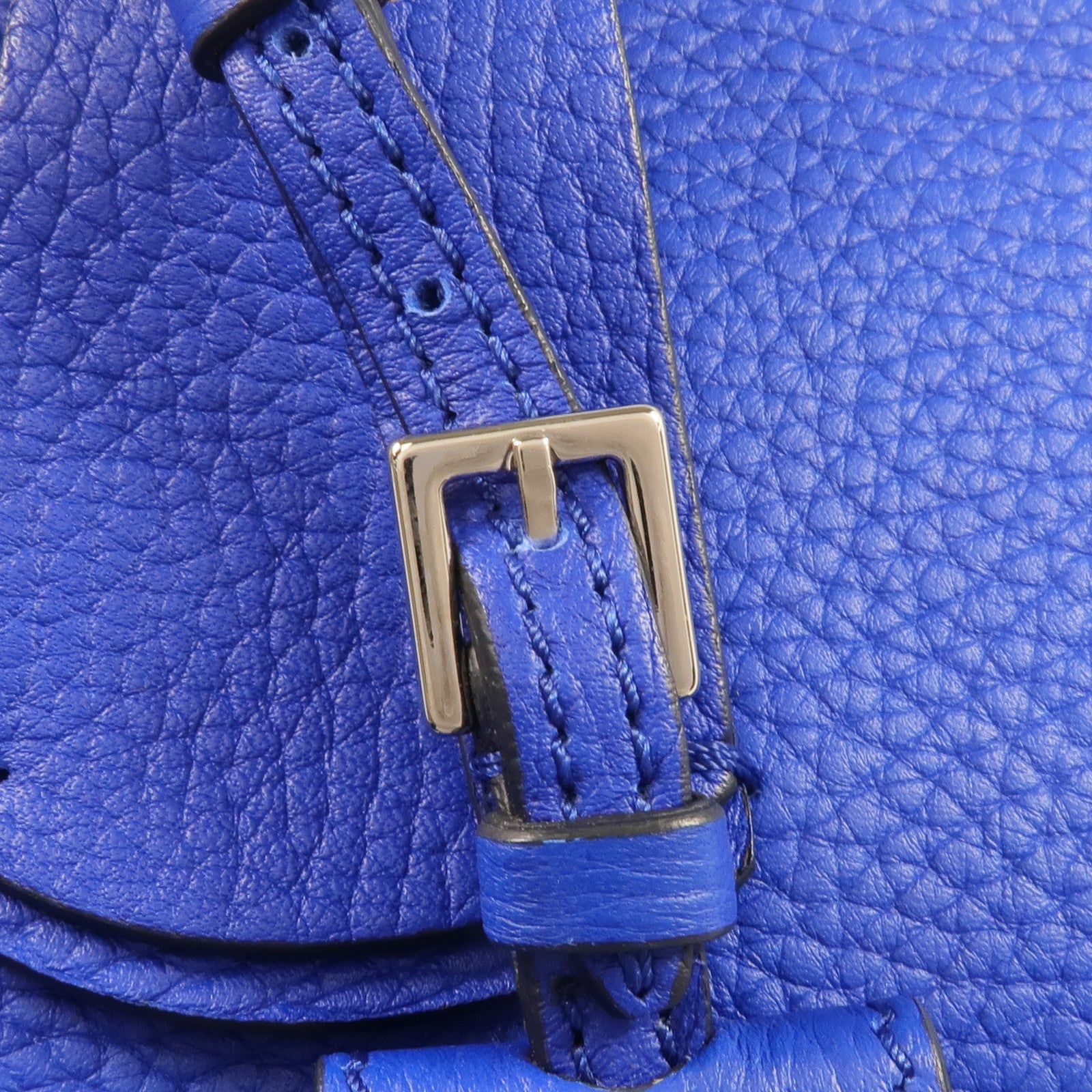 TOD'S 牛皮皮革Handbag銀扣手挽袋