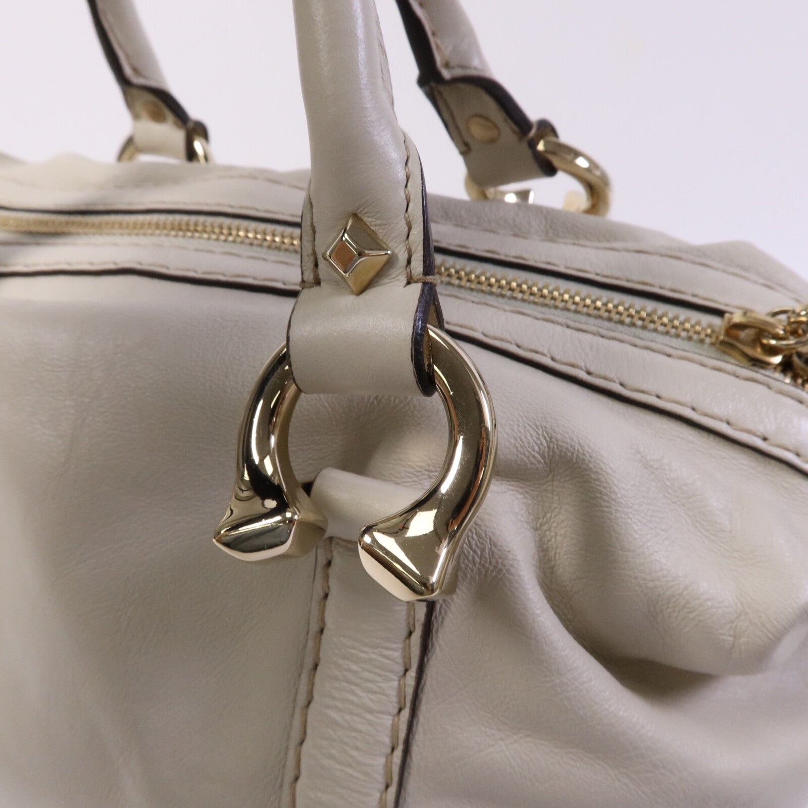 GUCCI 牛皮皮革Boston Bag金扣手挽袋