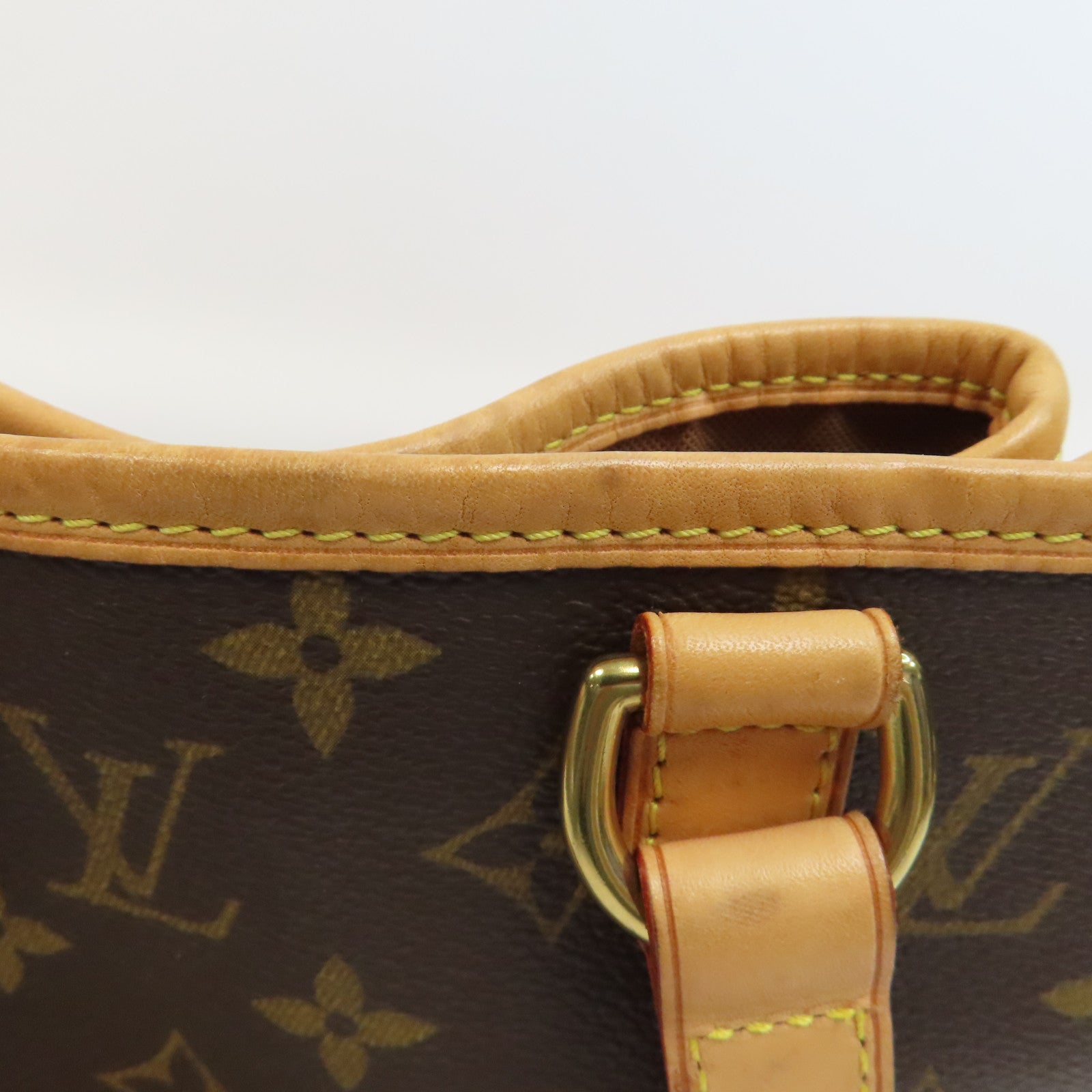LOUIS VUITTON 【激減優惠】Monogram Batignolles金扣手挽袋啡色