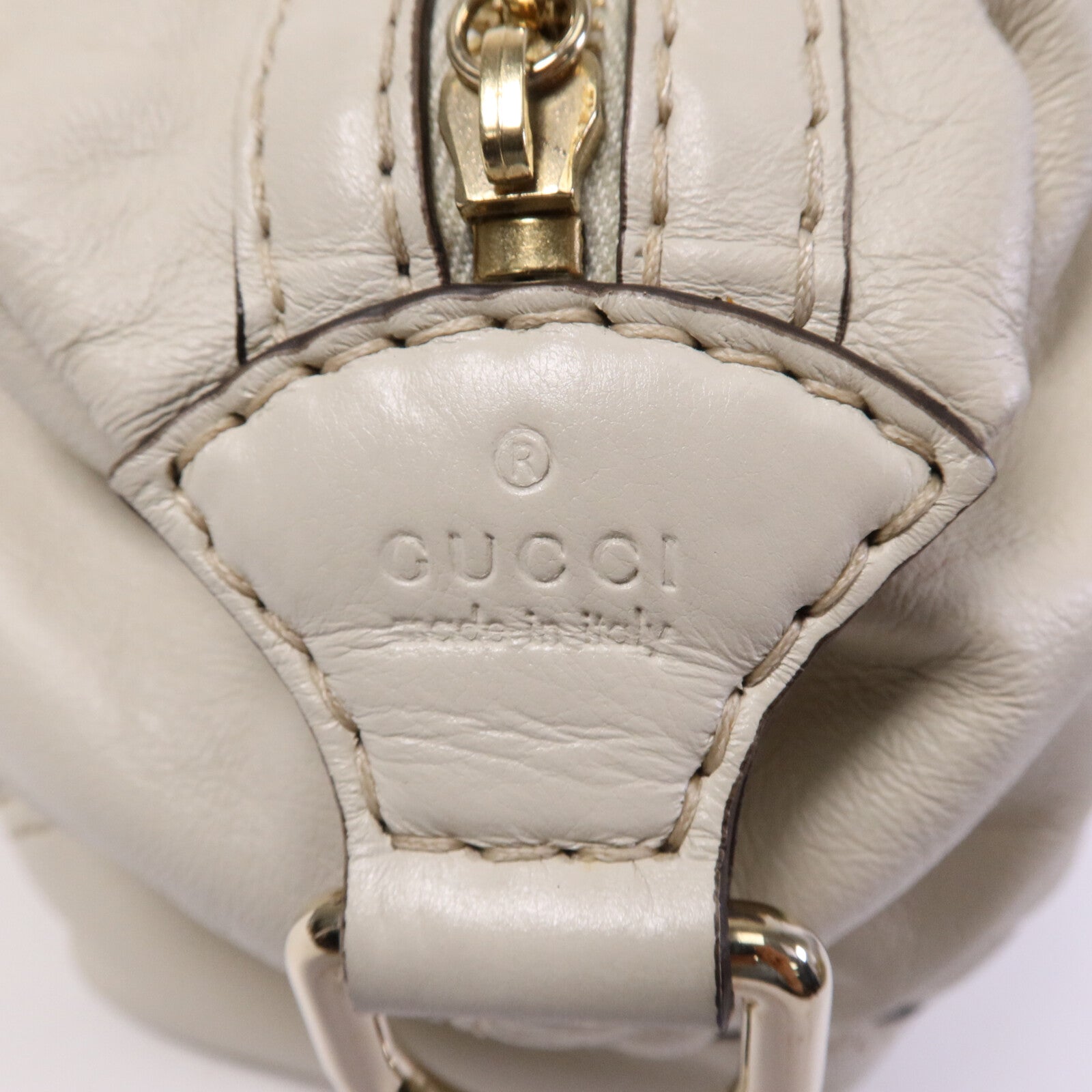 GUCCI 牛皮皮革Boston Bag金扣手挽袋