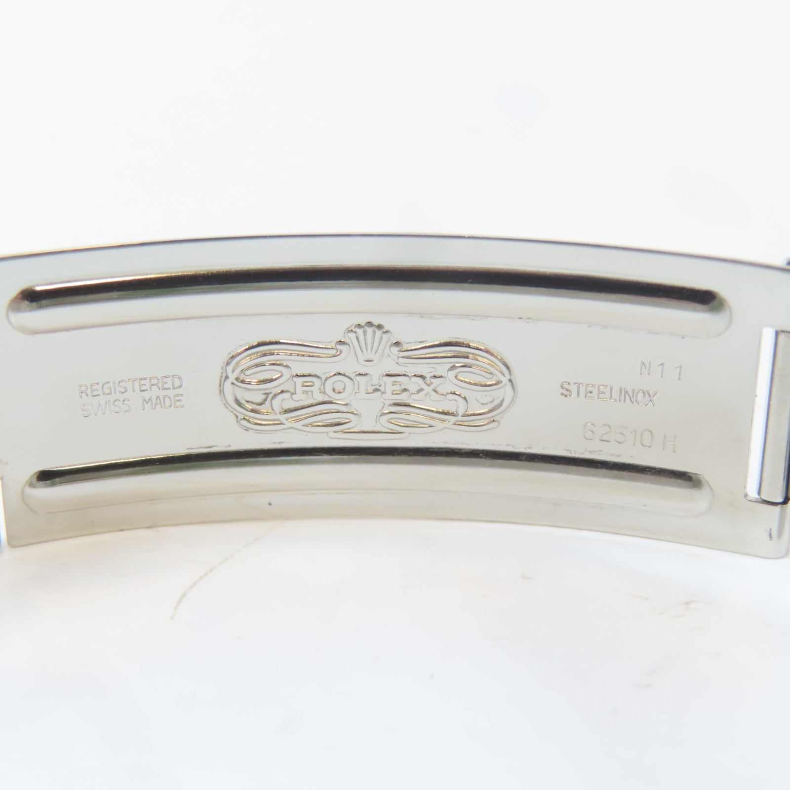 ROLEX Datejust 18K白金/不鏽鋼手錶自動機芯白色#19.5cm