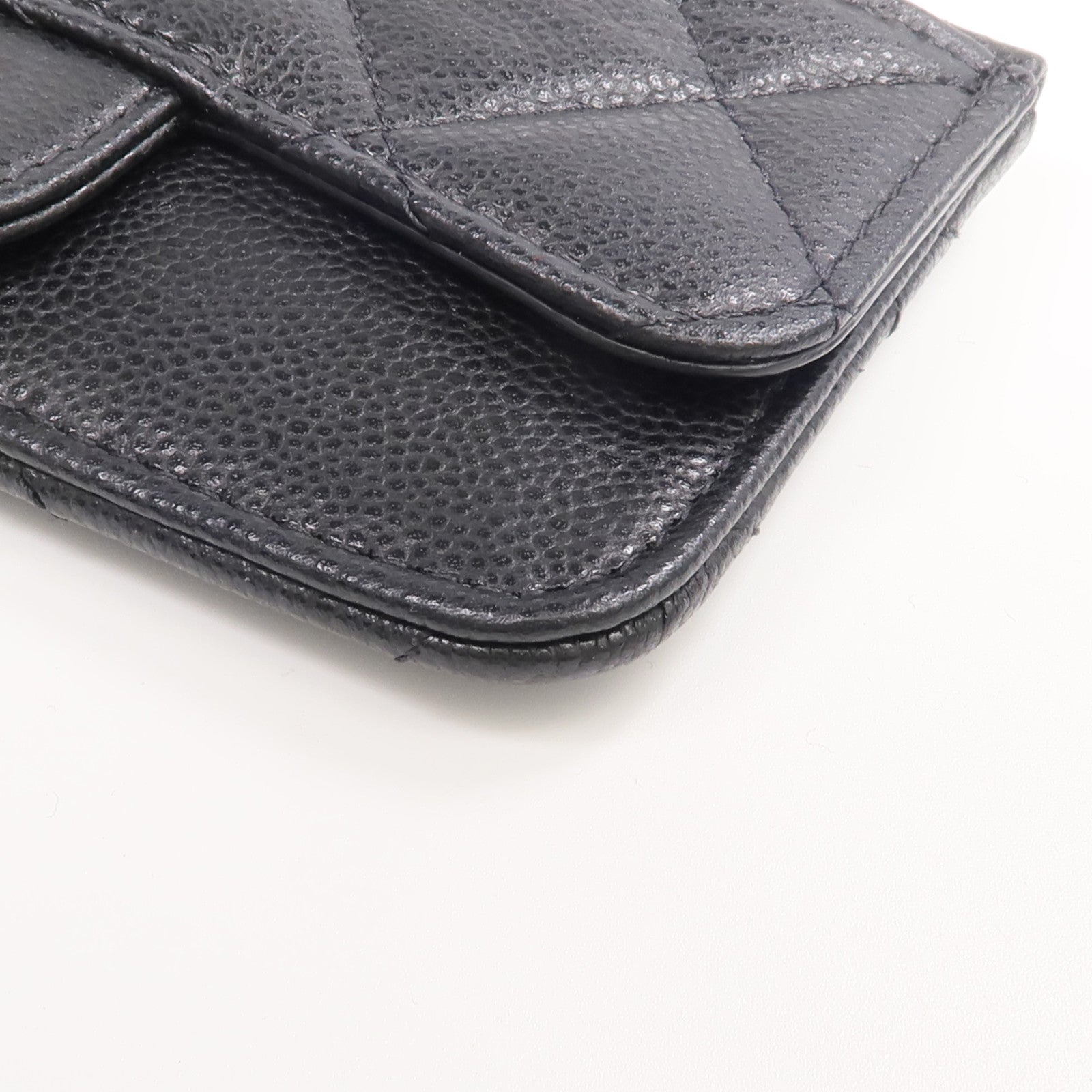 CHANEL 牛皮皮革Classic Zipped Card Holder金扣卡片套