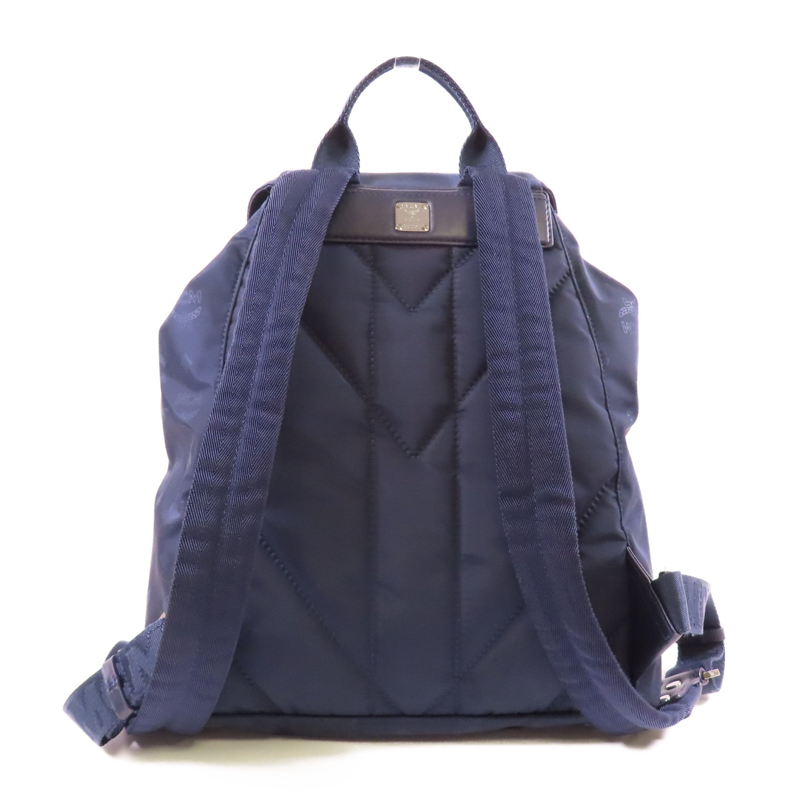 MCM 尼龍Backpack銀扣背包
