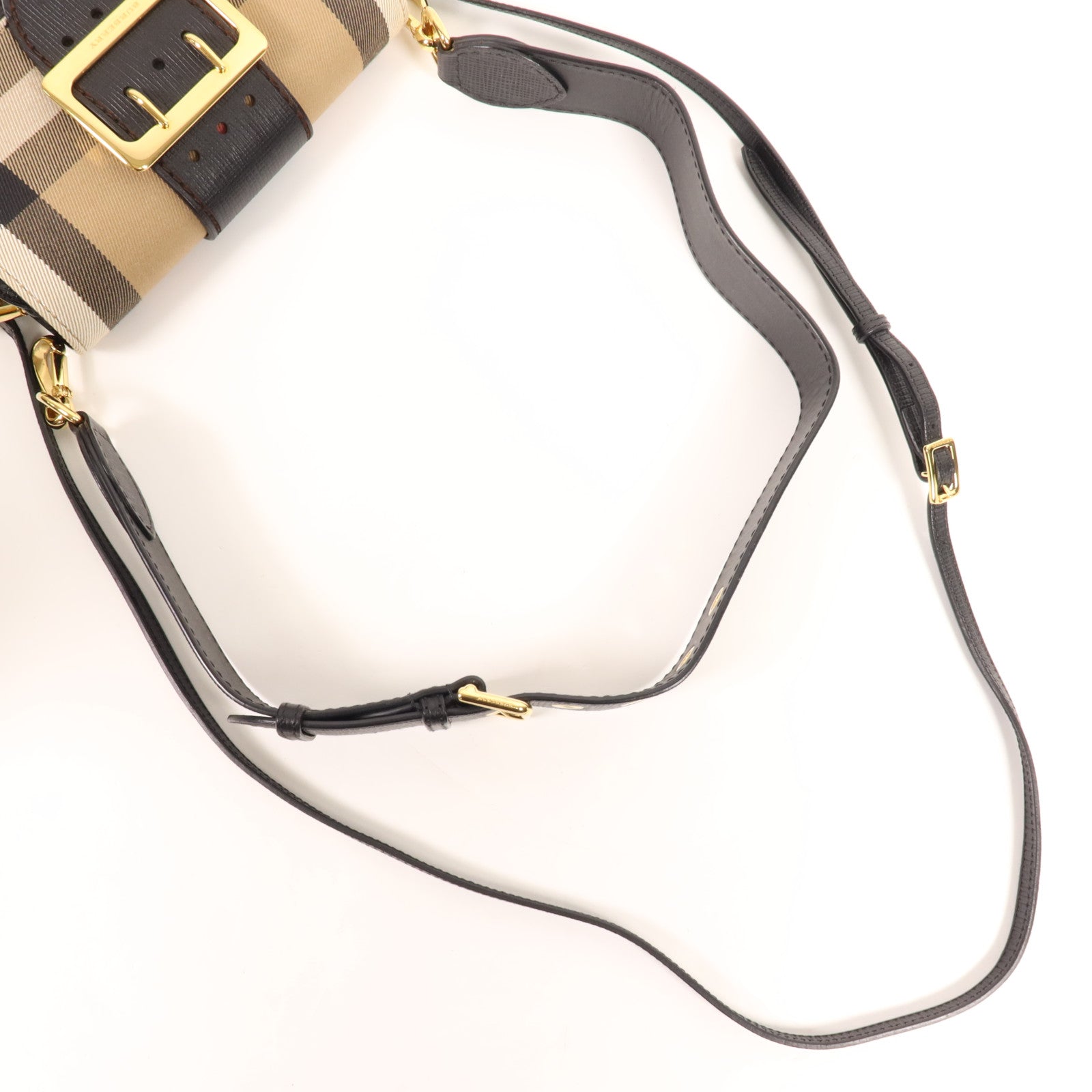 BURBERRY 帆布Shoulder Bag金扣肩背袋