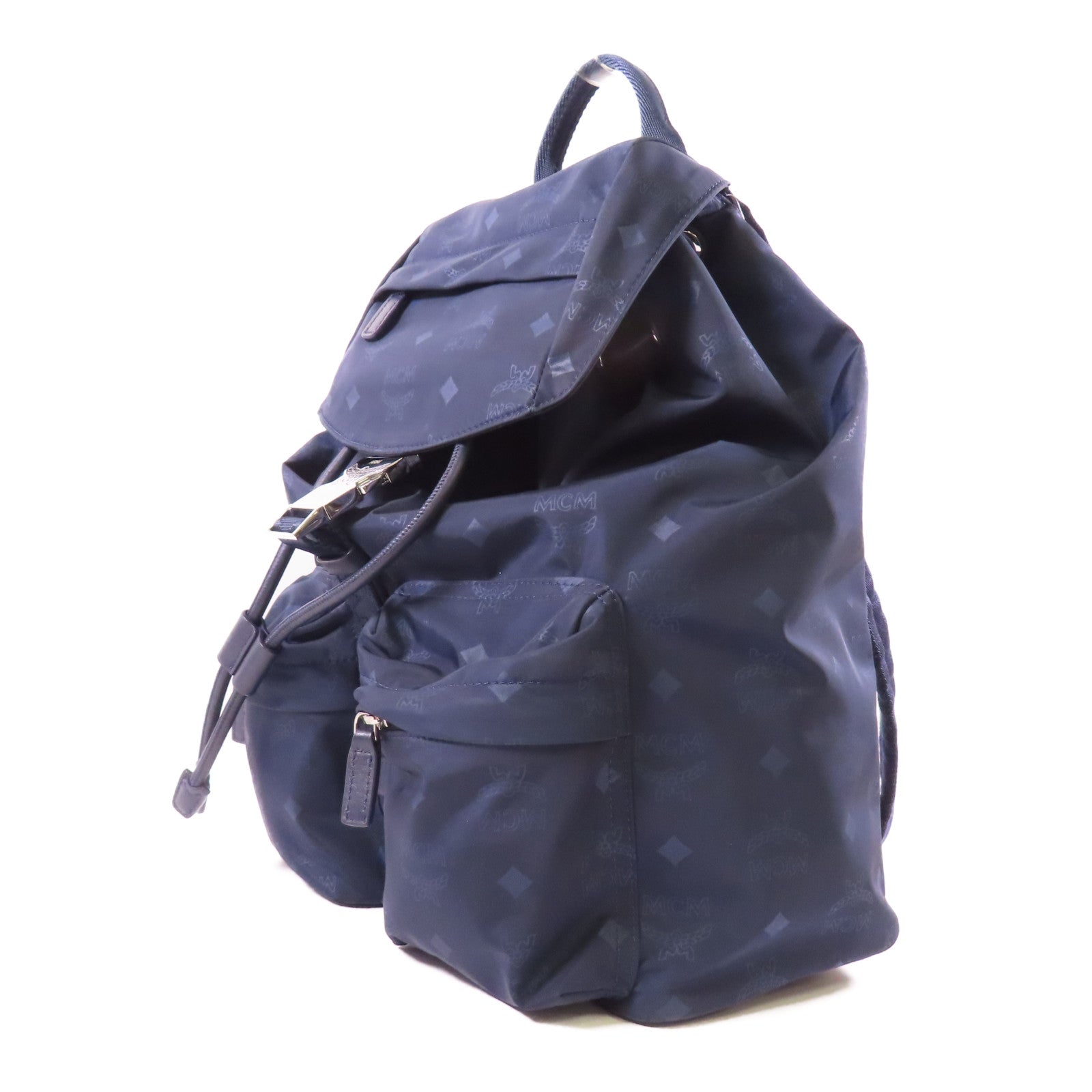 MCM 尼龍Backpack銀扣背包