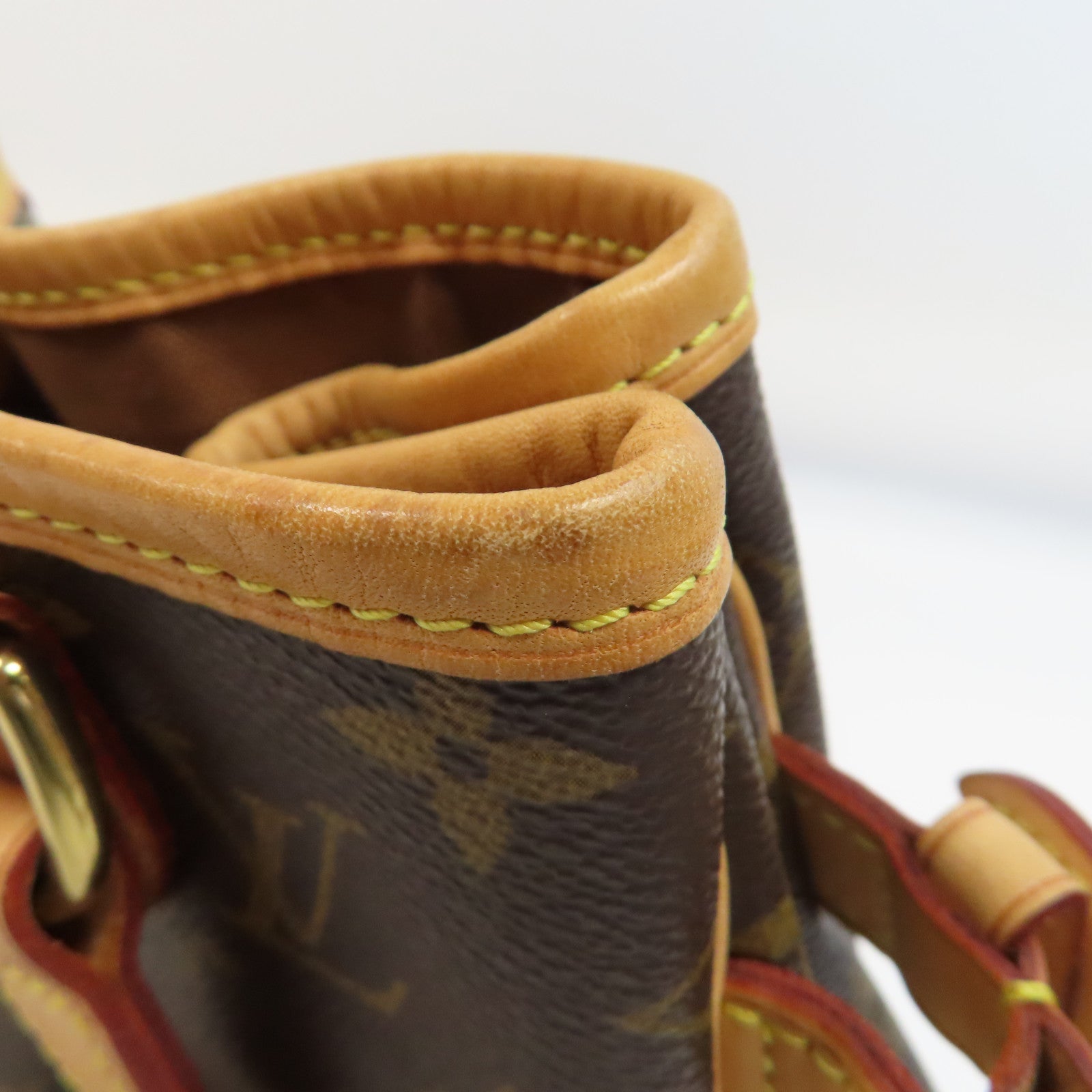 LOUIS VUITTON 【激減優惠】Monogram Batignolles金扣手挽袋啡色