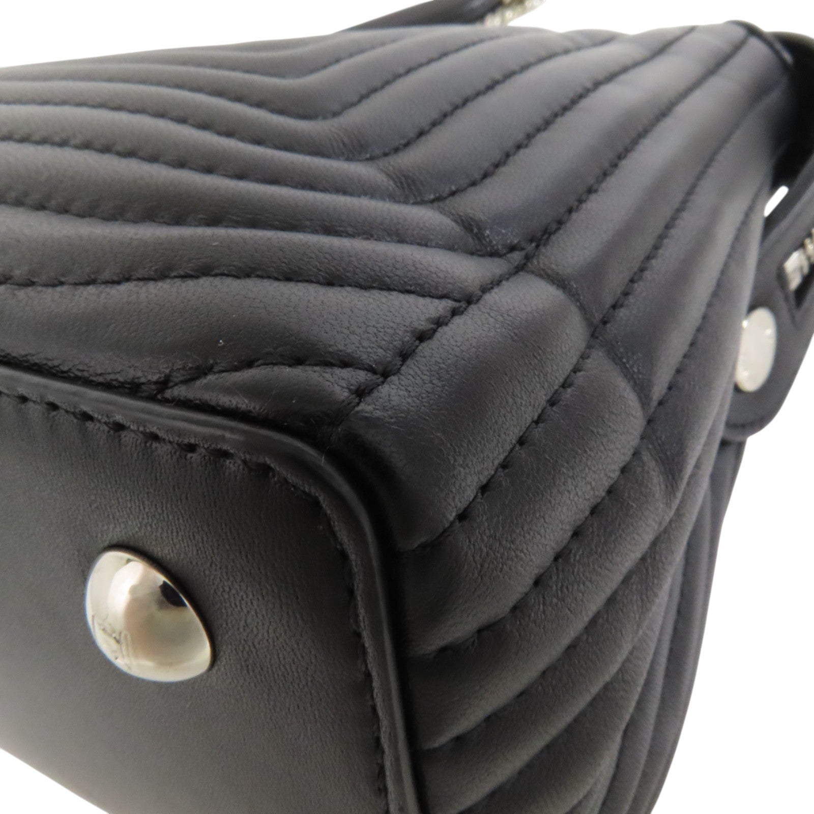 FENDI 牛皮皮革Dotcom Bag銀扣手挽肩背兩用袋