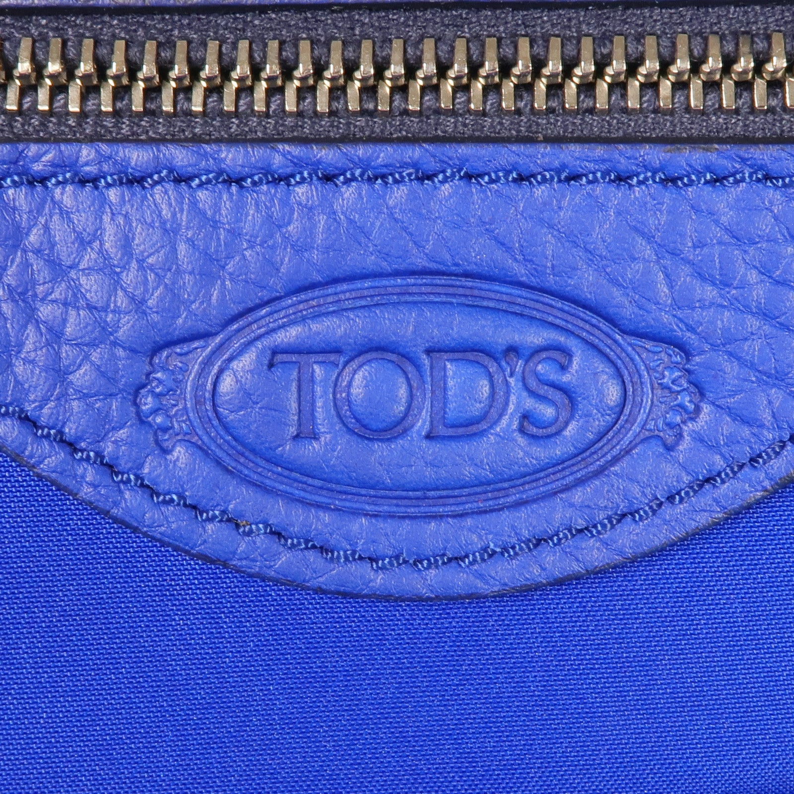 TOD'S 牛皮皮革Handbag銀扣手挽袋