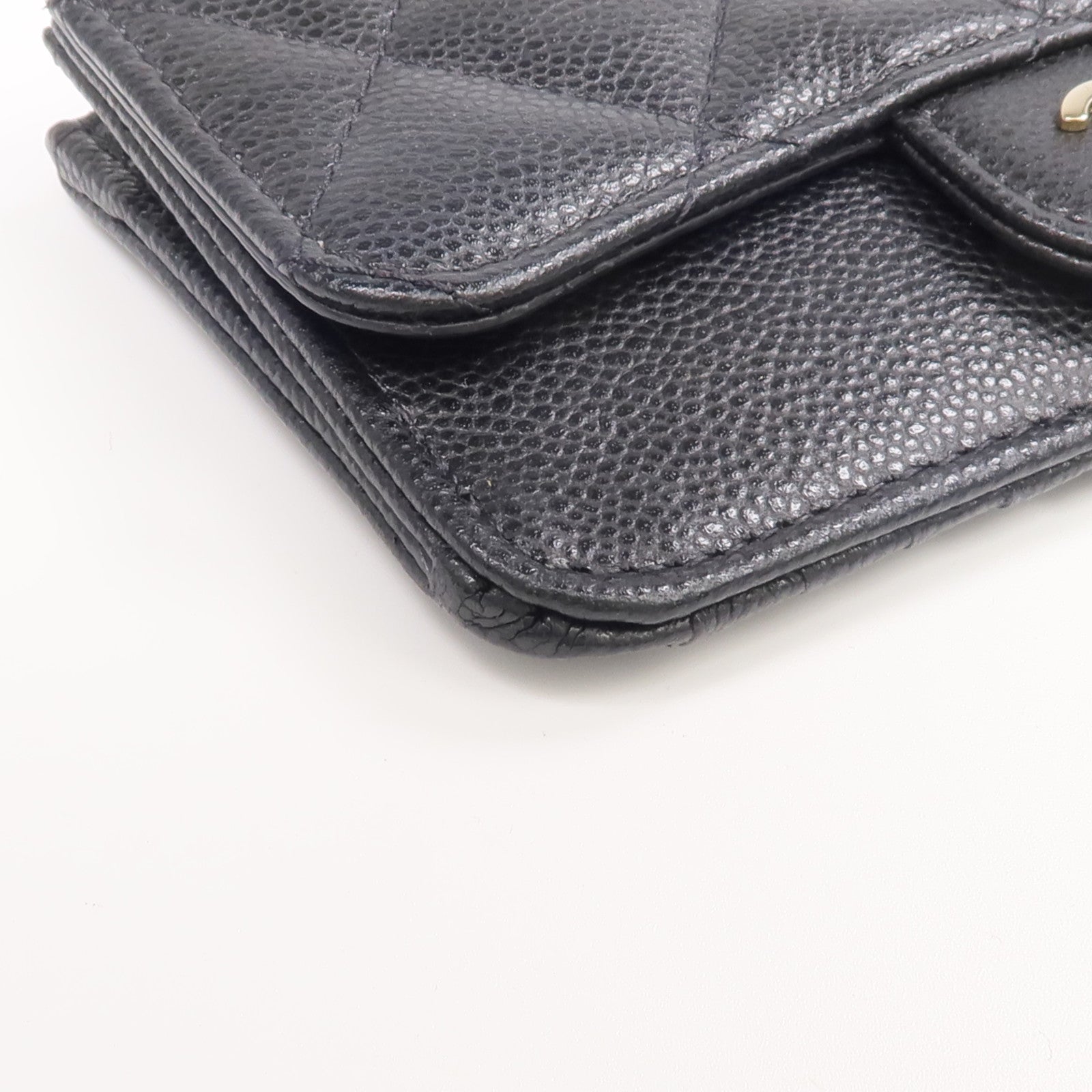 CHANEL 牛皮皮革Classic Zipped Card Holder金扣卡片套