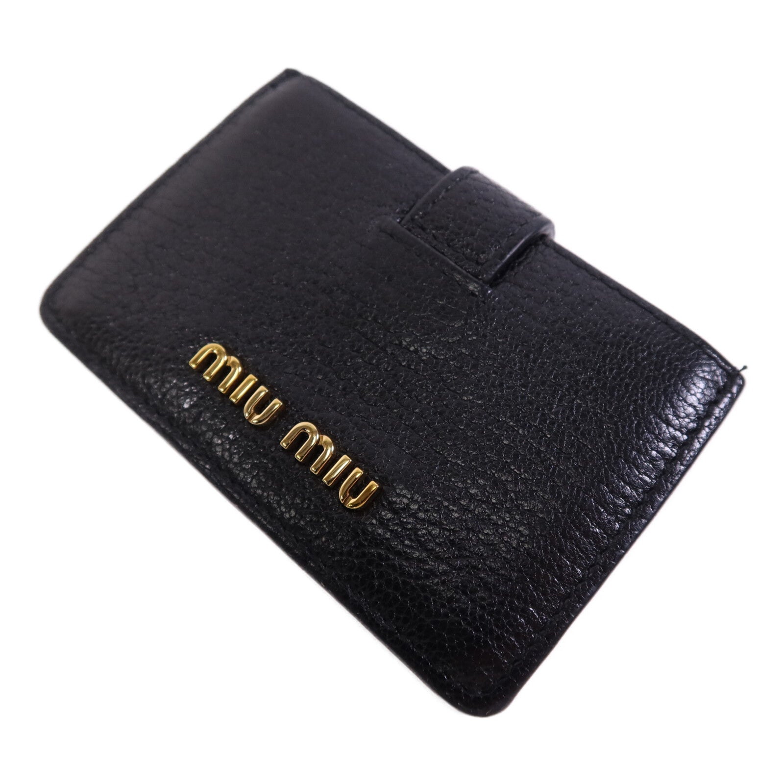 Miu Miu 牛皮皮革Card Case金扣卡片套